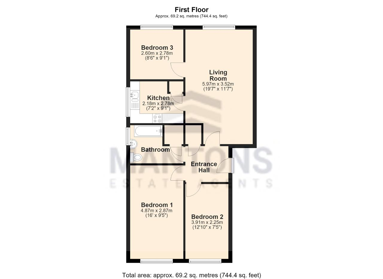 52, The Shires, Luton floorplan