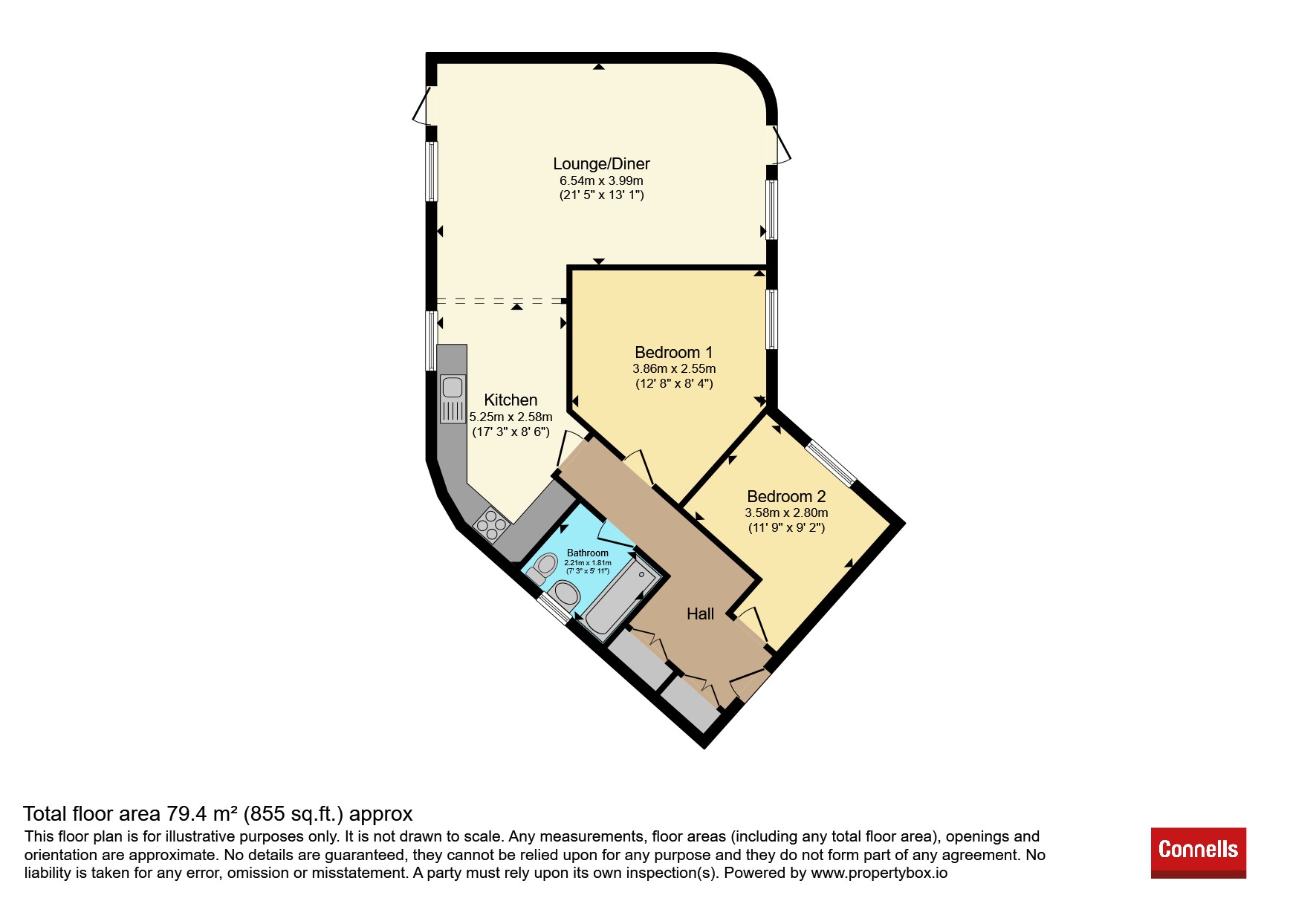 56, Hartington Place, Letchworth Garden City floorplan