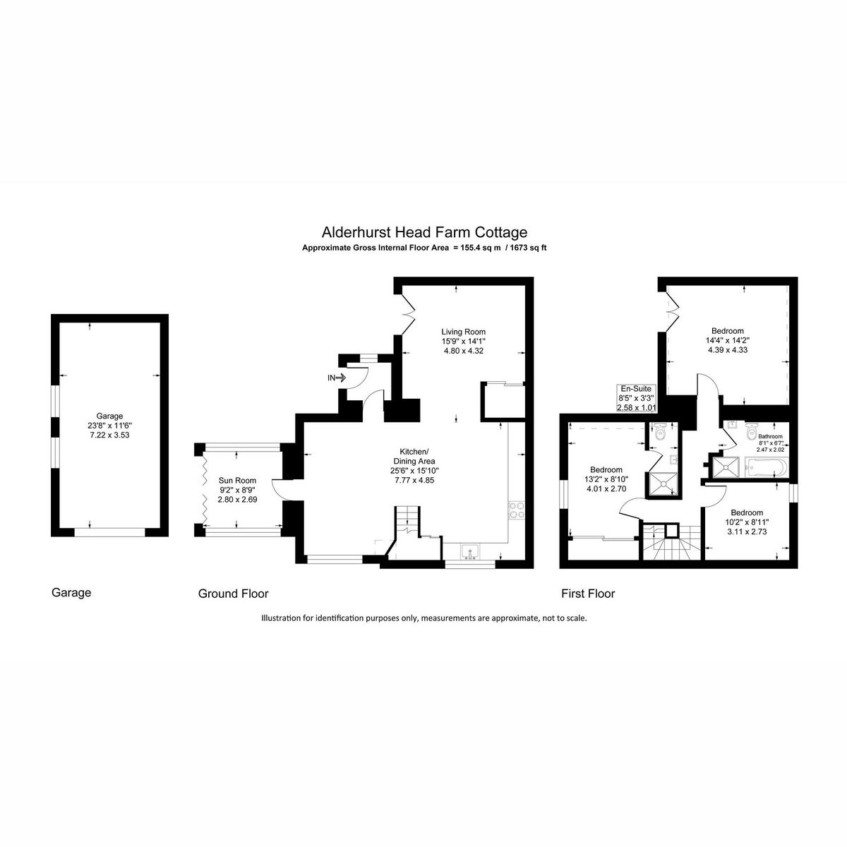 Alderhurst Head Farm Cottage, Hollin Hall, Colne floorplan