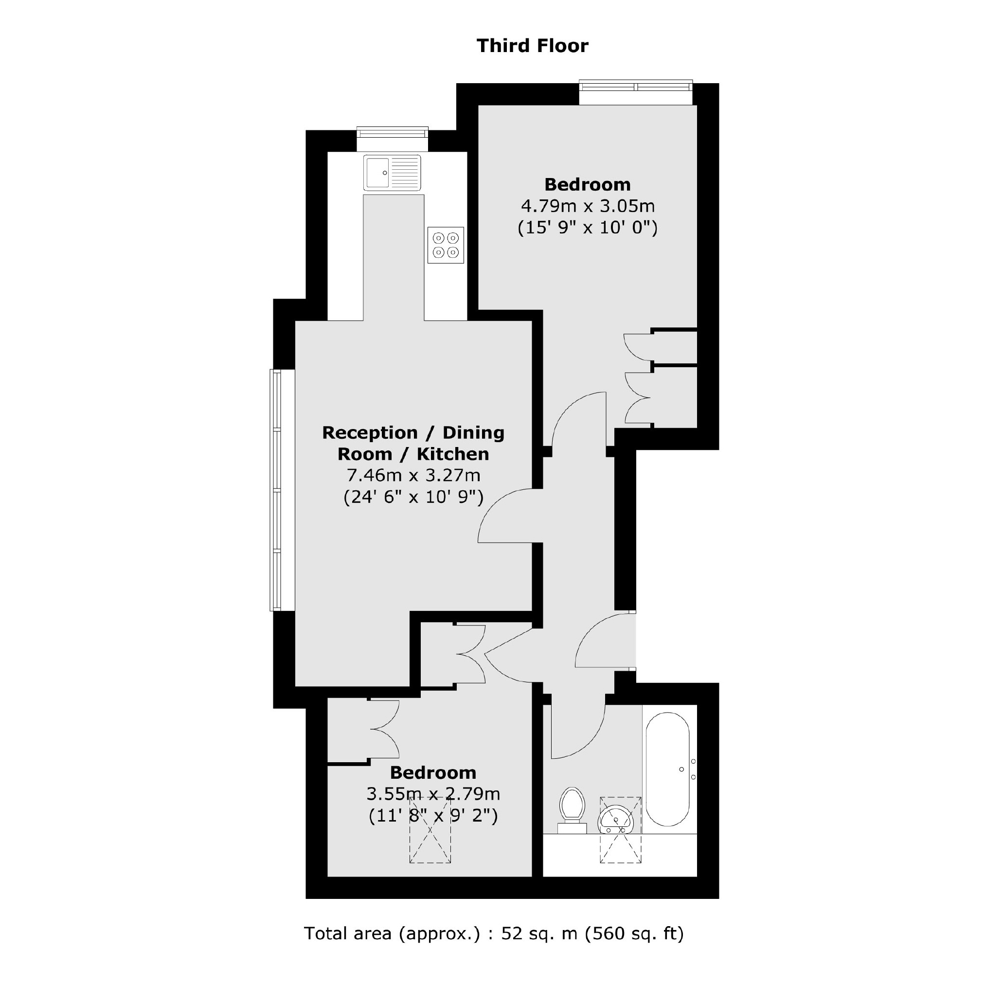 Flat 16, 21, Streatham Common North, London floorplan