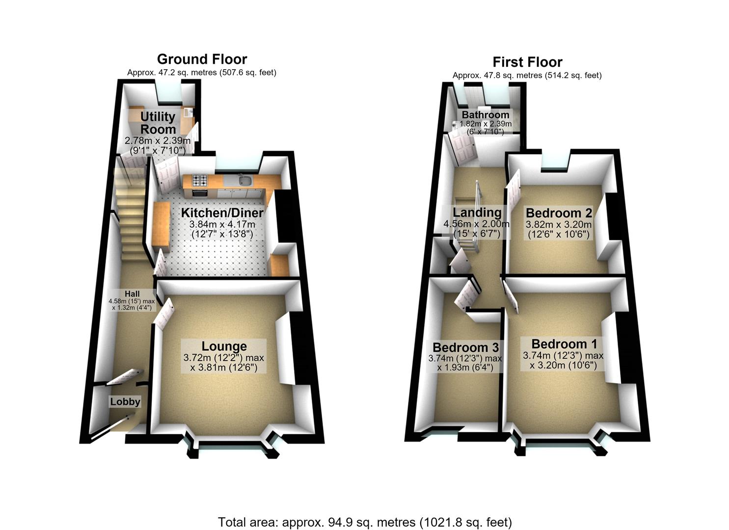 Springfield, North Shields floorplan