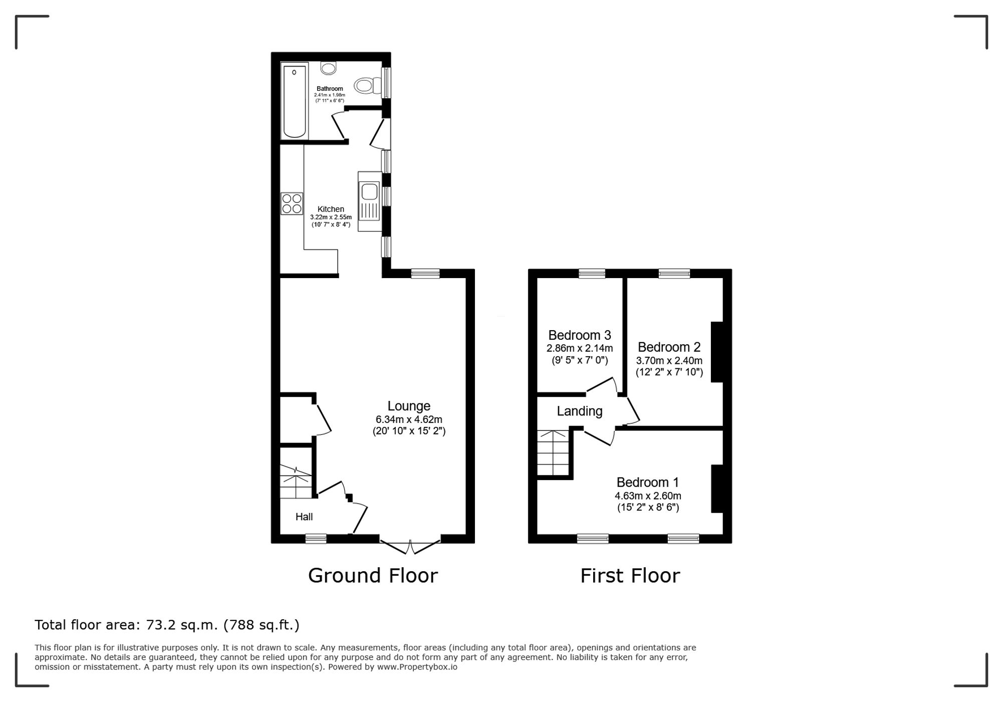12 Pritchard Terrace, New Tredegar floorplan