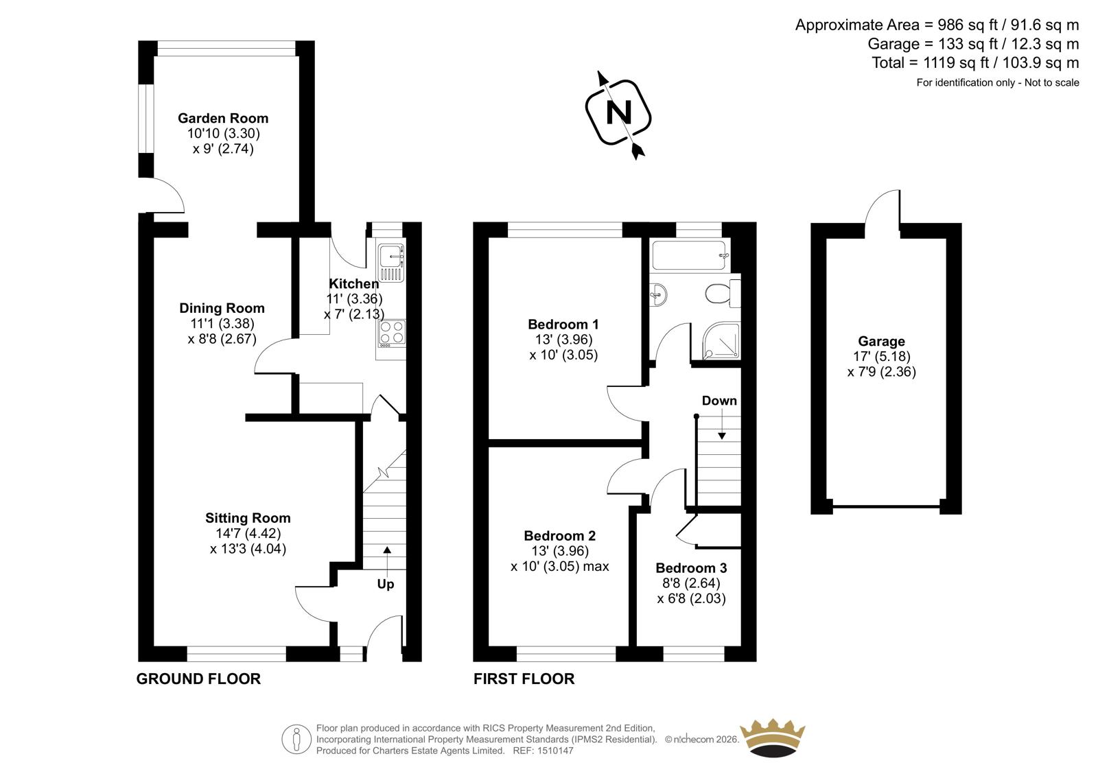 40, The Paddocks, Lancing floorplan