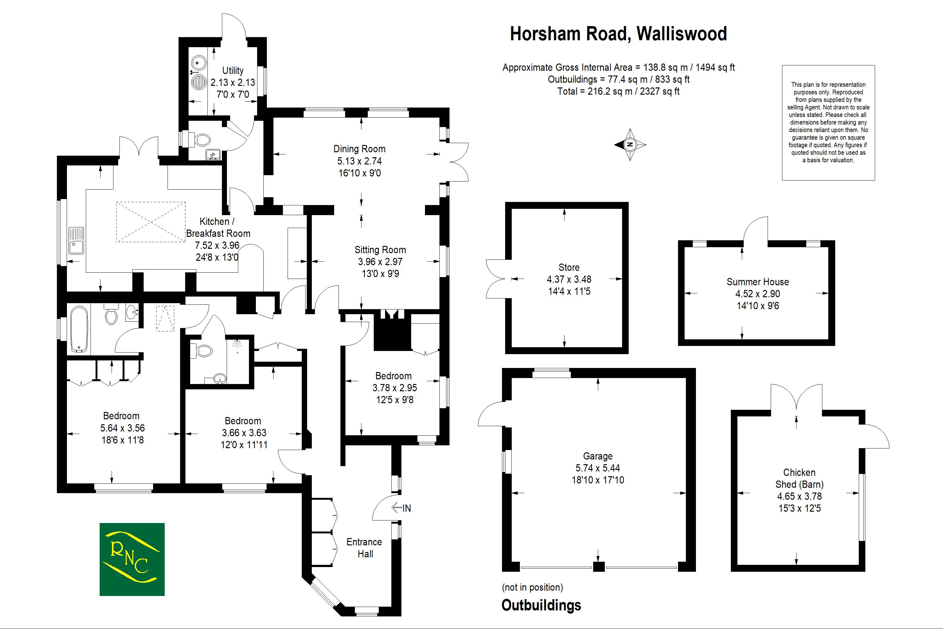 3 bed detached bungalow for sale in Horsham Road, Walliswood, Dorking