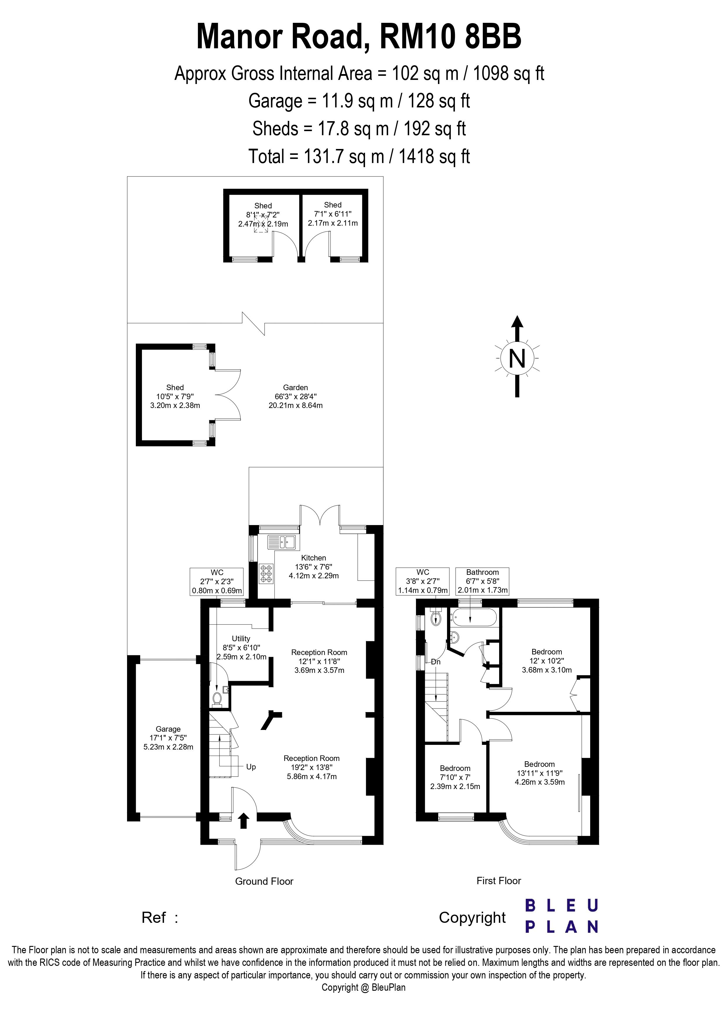 Manor Road, Dagenham, RM10 floorplan