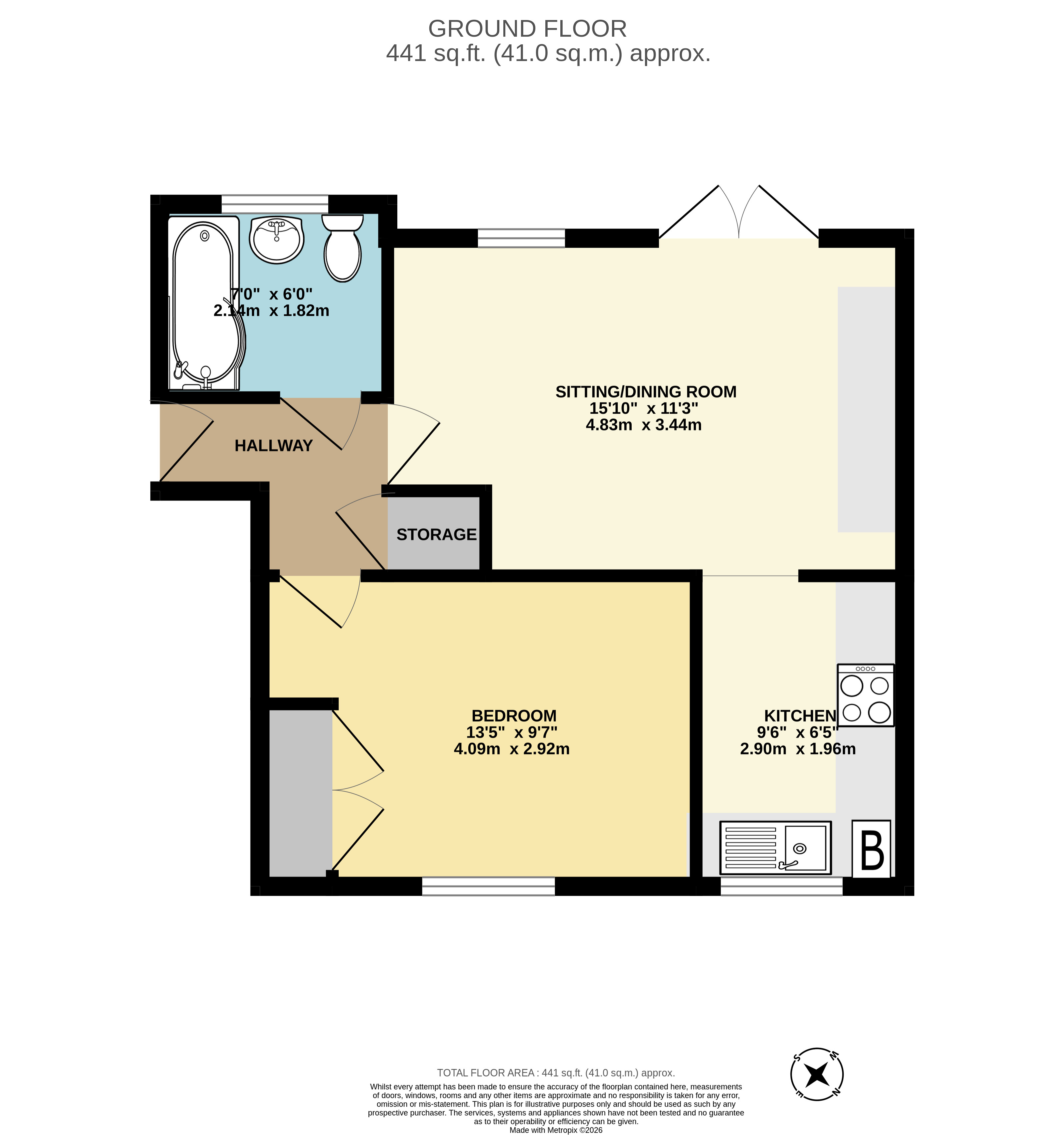 1, Swan Court, Edenbridge floorplan