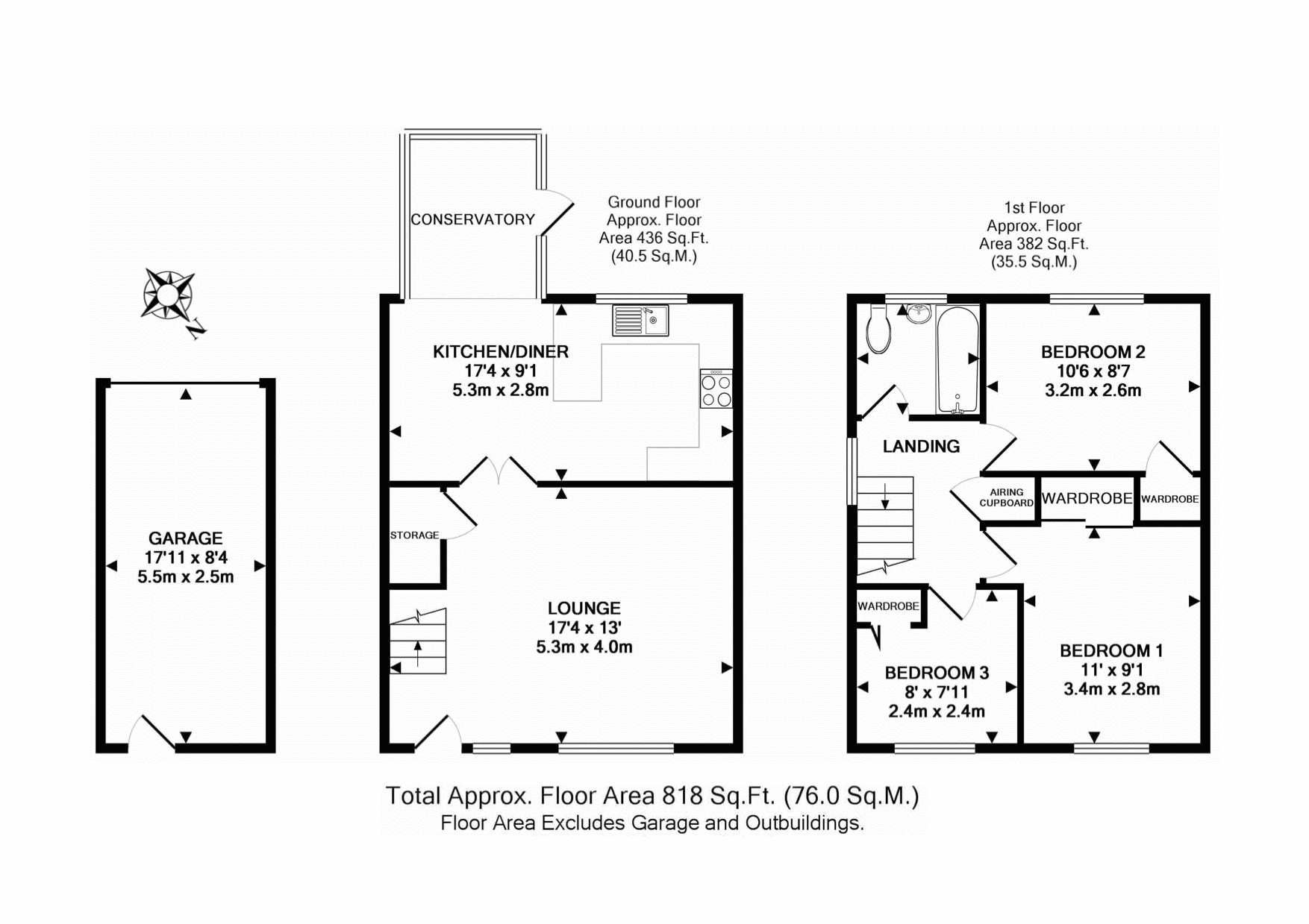 3 Bedrooms Semi-detached house for sale in Roxburgh Way, Bletchley, Milton Keynes MK3