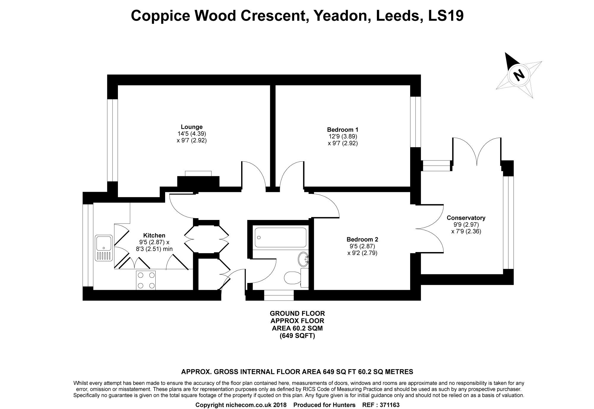 2 Bedrooms Bungalow for sale in Coppice Wood Crescent, Yeadon, Leeds LS19