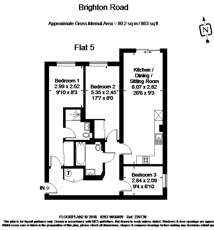 3 Bedrooms Flat to rent in Brighton Road, Horsham RH13