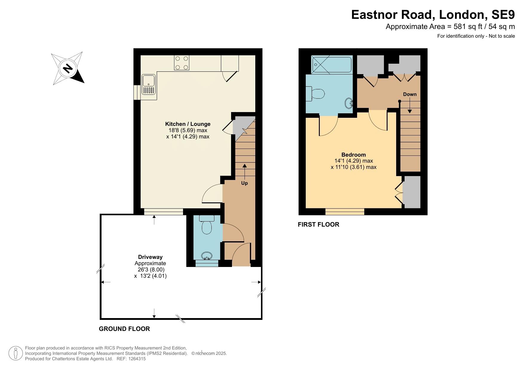 36 Quilters Place, Eastnor Road, London floorplan