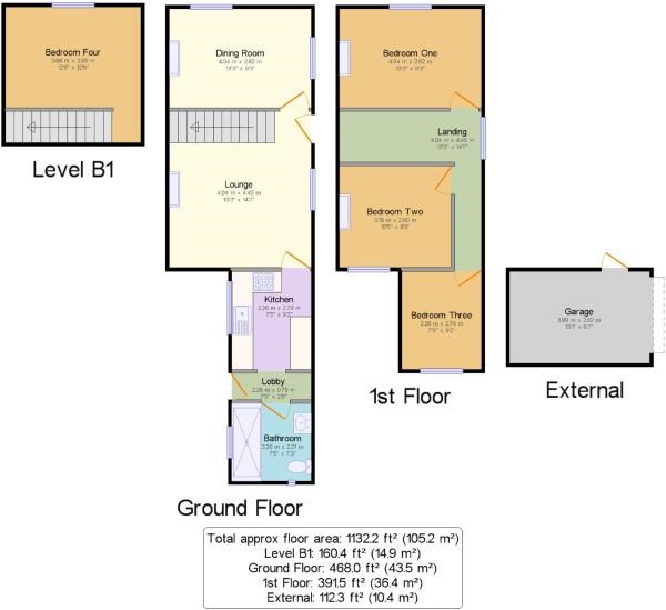 4 Bedrooms End terrace house to rent in Railway Street, Gillingham ME7