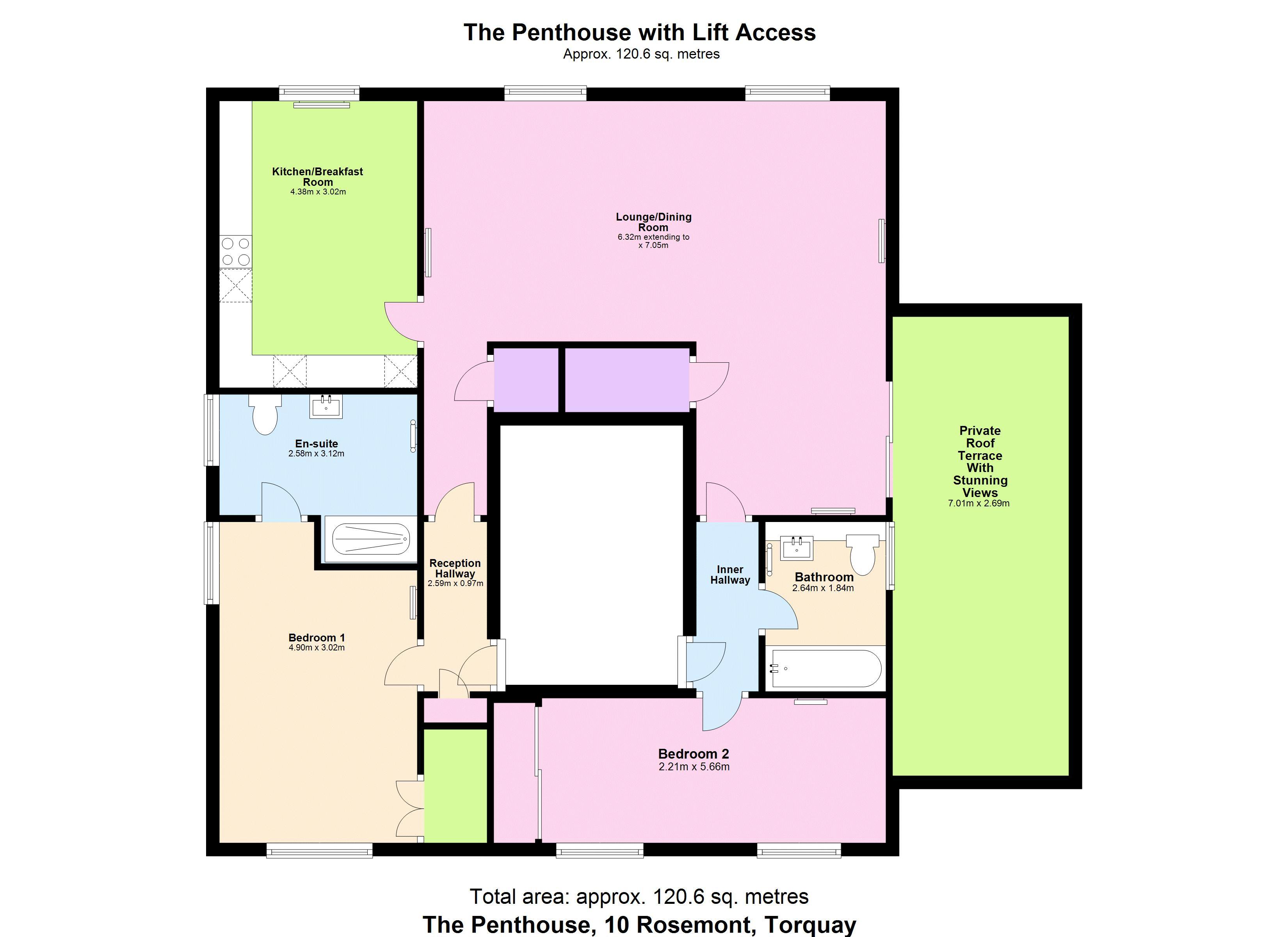 Lower Woodfield Road, Torquay TQ1, 2 bedroom flat for sale 58425852