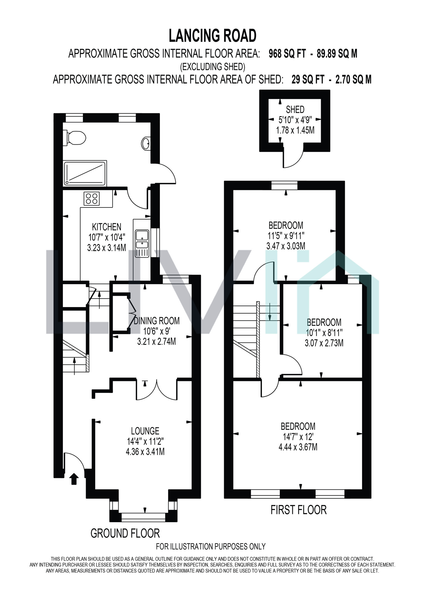 2 Lancing Road, Croydon floorplan