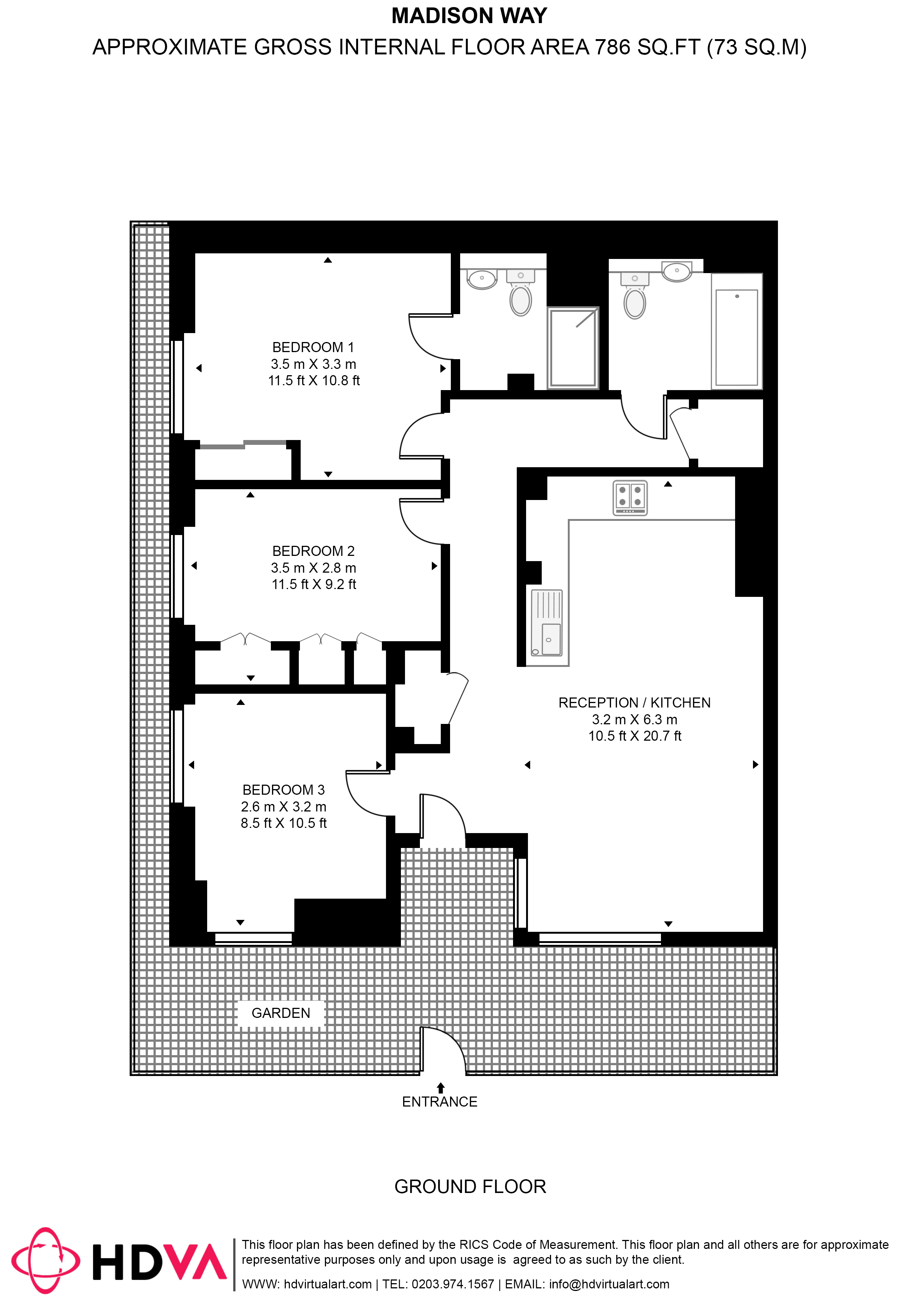 13, Madison Way, London floorplan