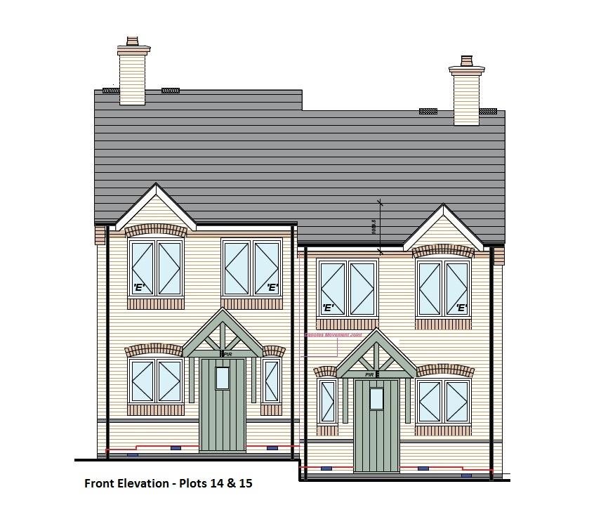 Property 1 of 5. Meadow Gdns Front Elevation P14 &amp; 15.Jpg