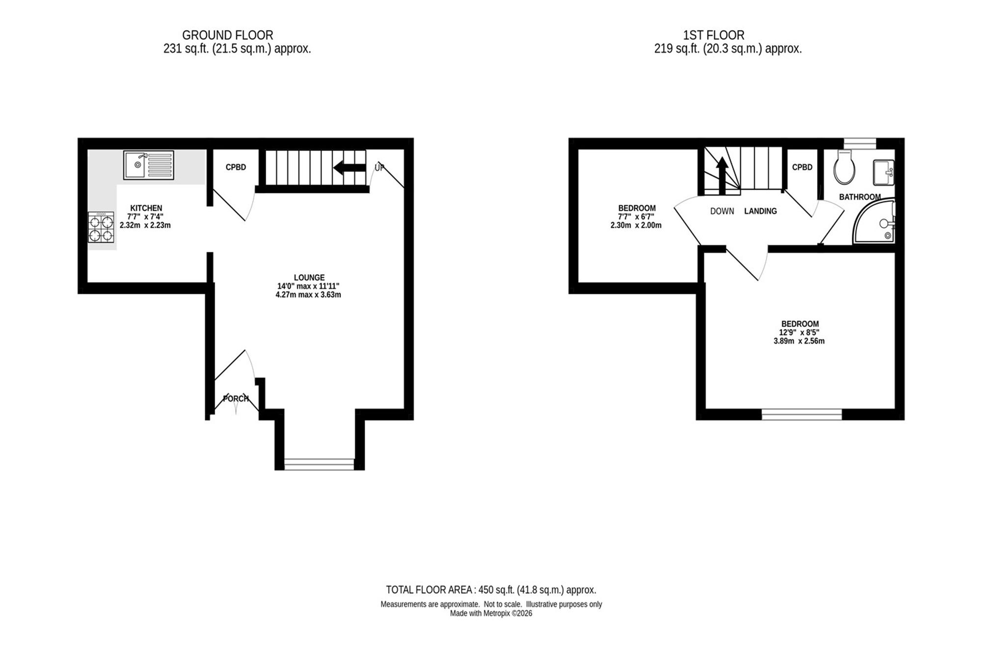Nutmeg Cottage Queen Street, Buxton floorplan