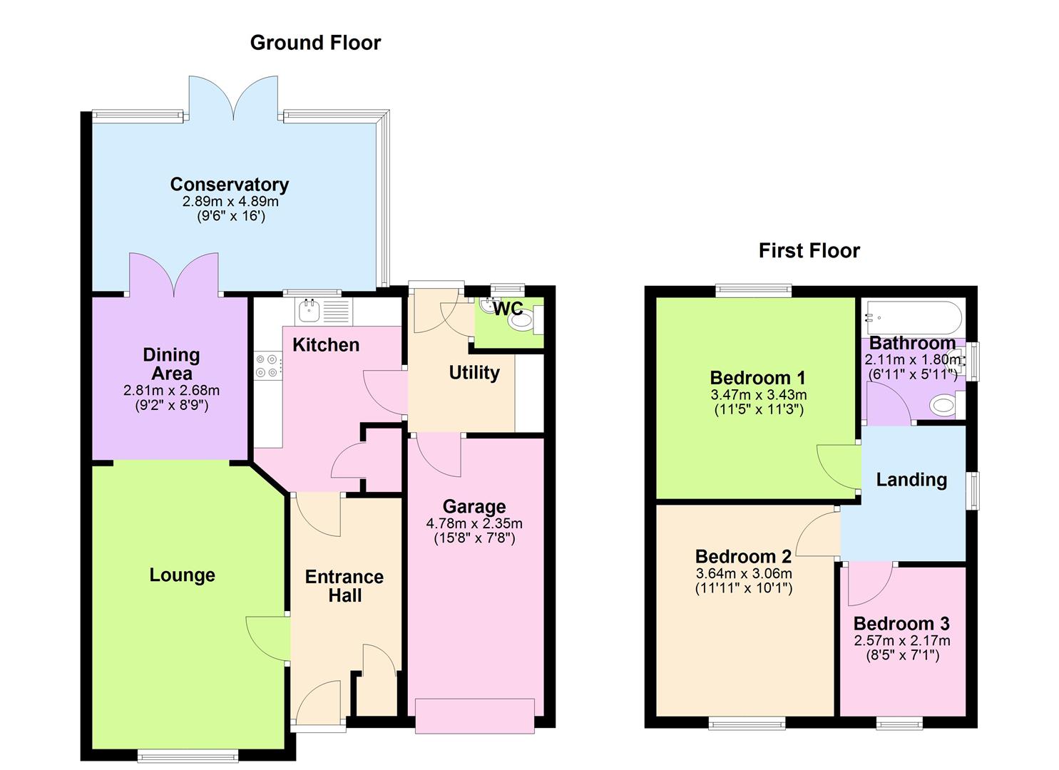 27, Oak Road, Peterborough floorplan