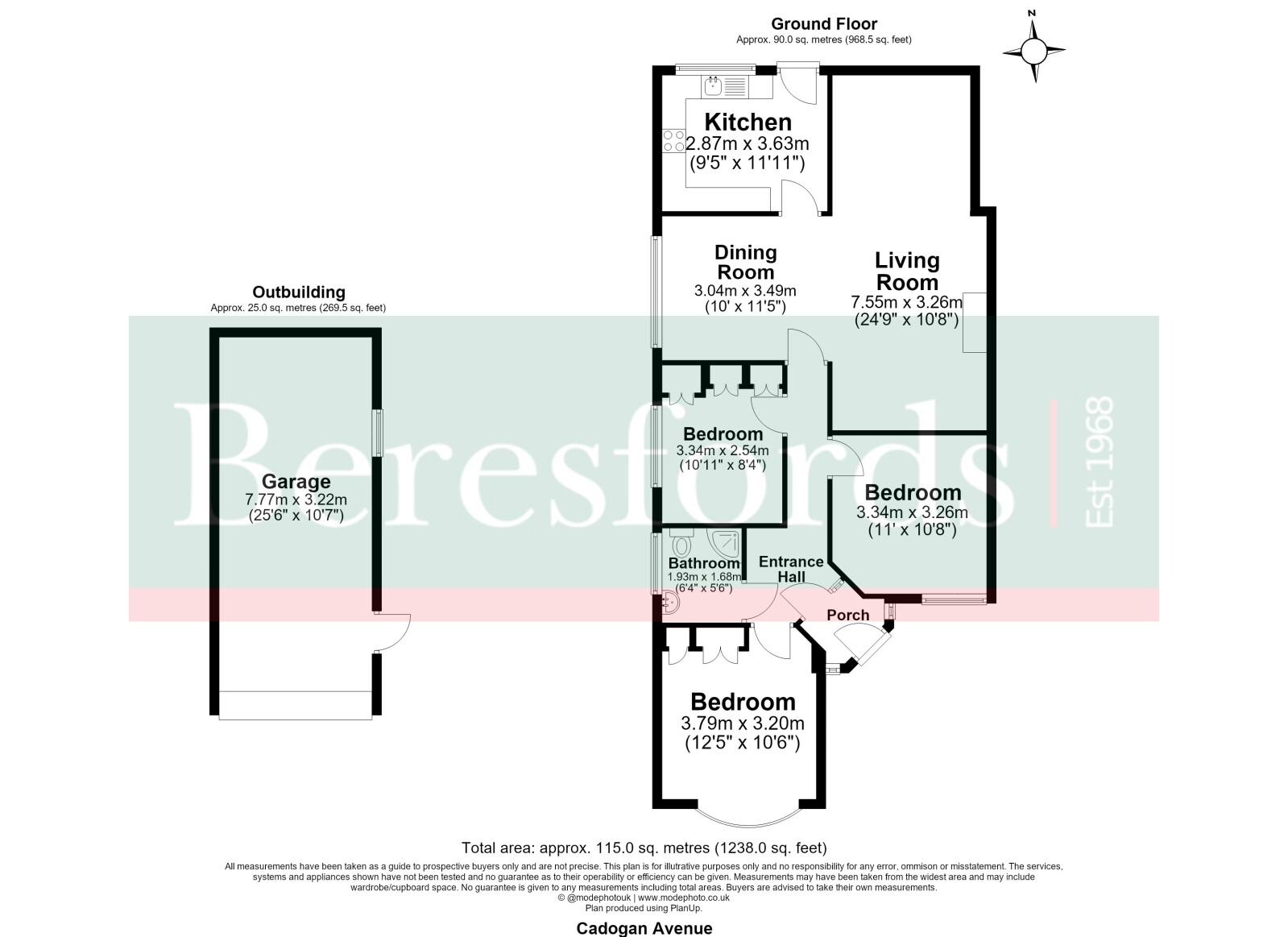 6, Cadogan Avenue, Brentwood floorplan