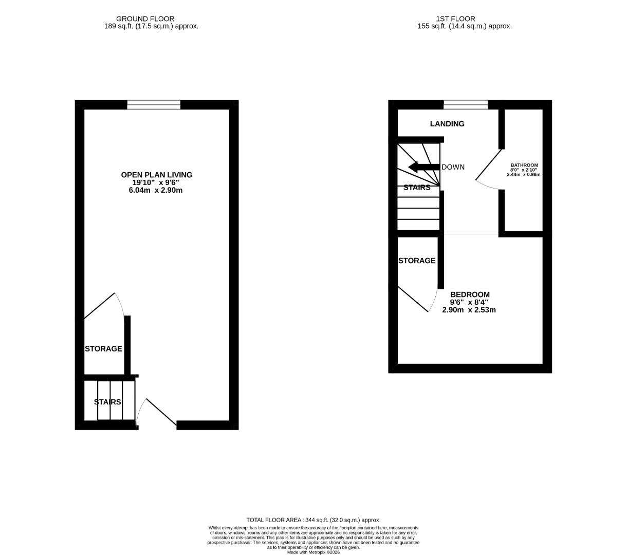 Flat 53, The Maltings, Clifton Road, Gravesend floorplan