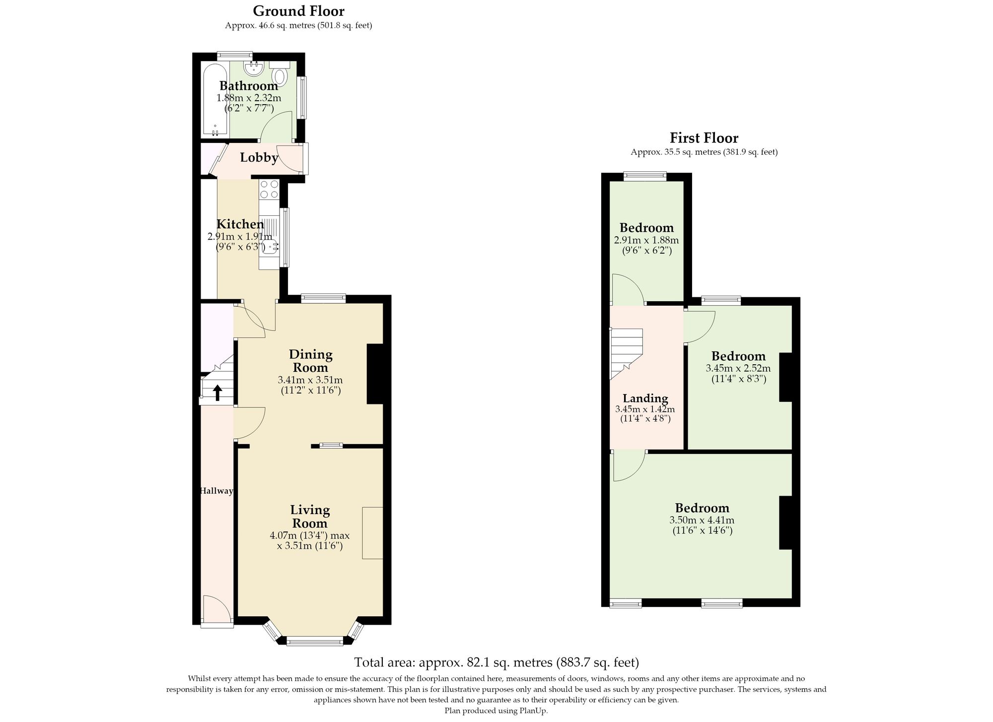 6 Catherine Terrace London Road, Lowestoft floorplan