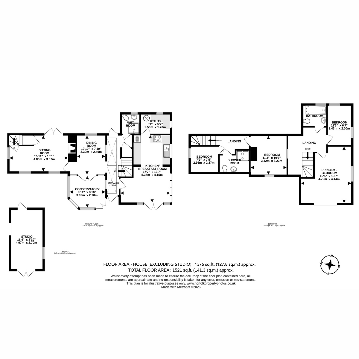 Pink Cottage, The Turnpike, Bunwell floorplan