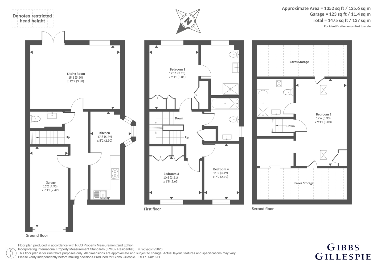 35, White Hart Close, Buckinghamshire floorplan