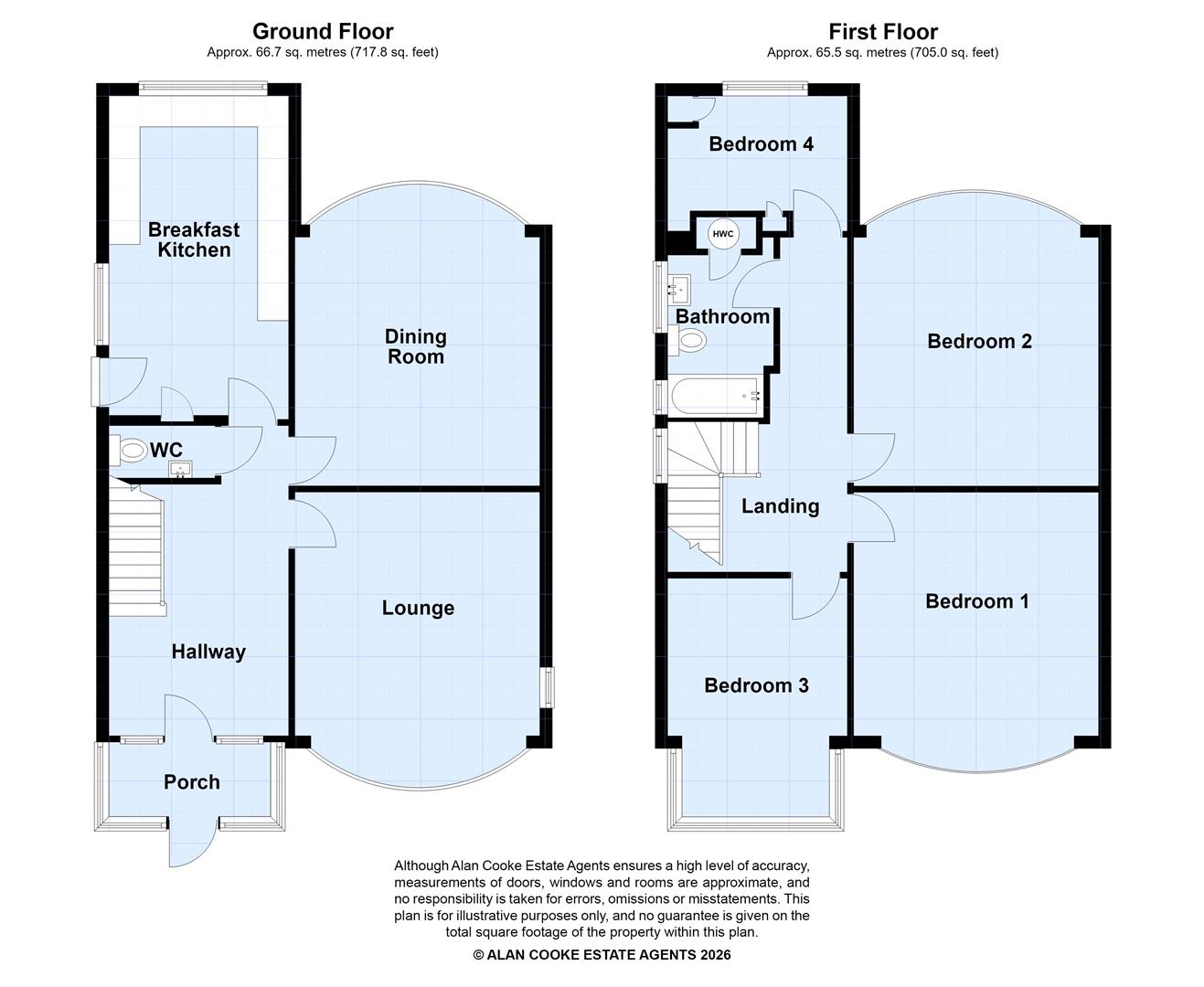 4, Moorland Gardens, Leeds floorplan