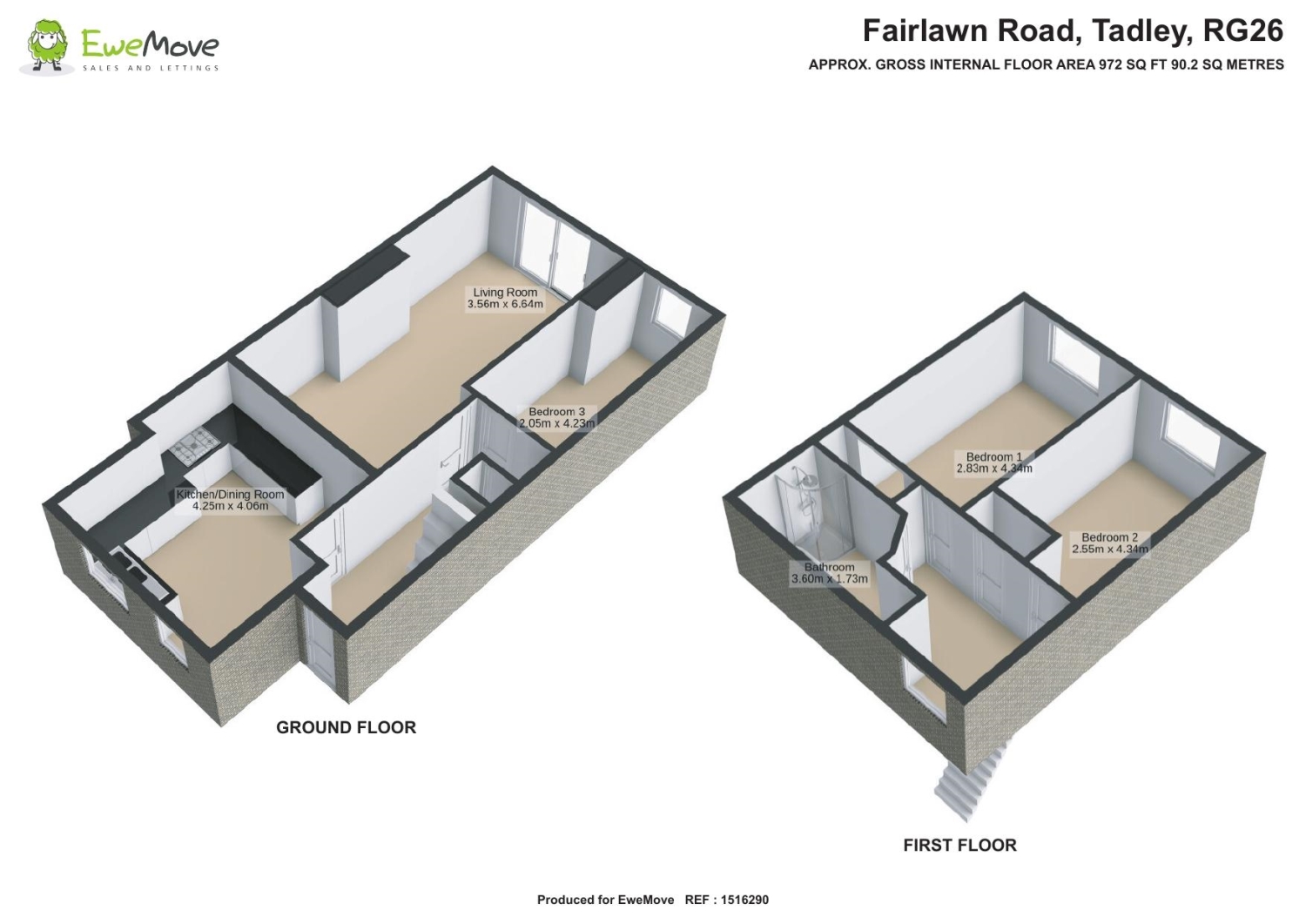 32, Fairlawn Road, Tadley floorplan
