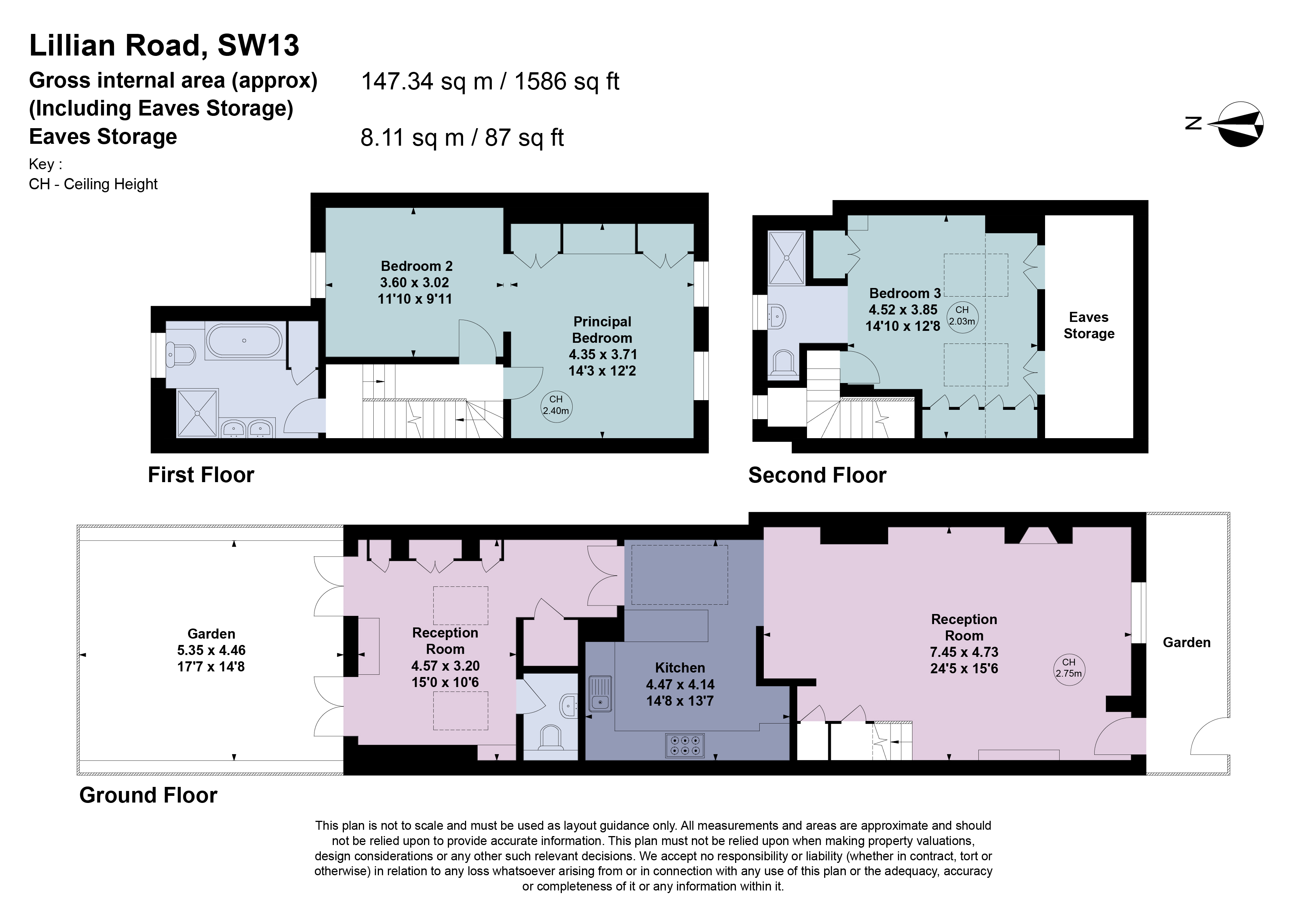 78, Lillian Road, London floorplan