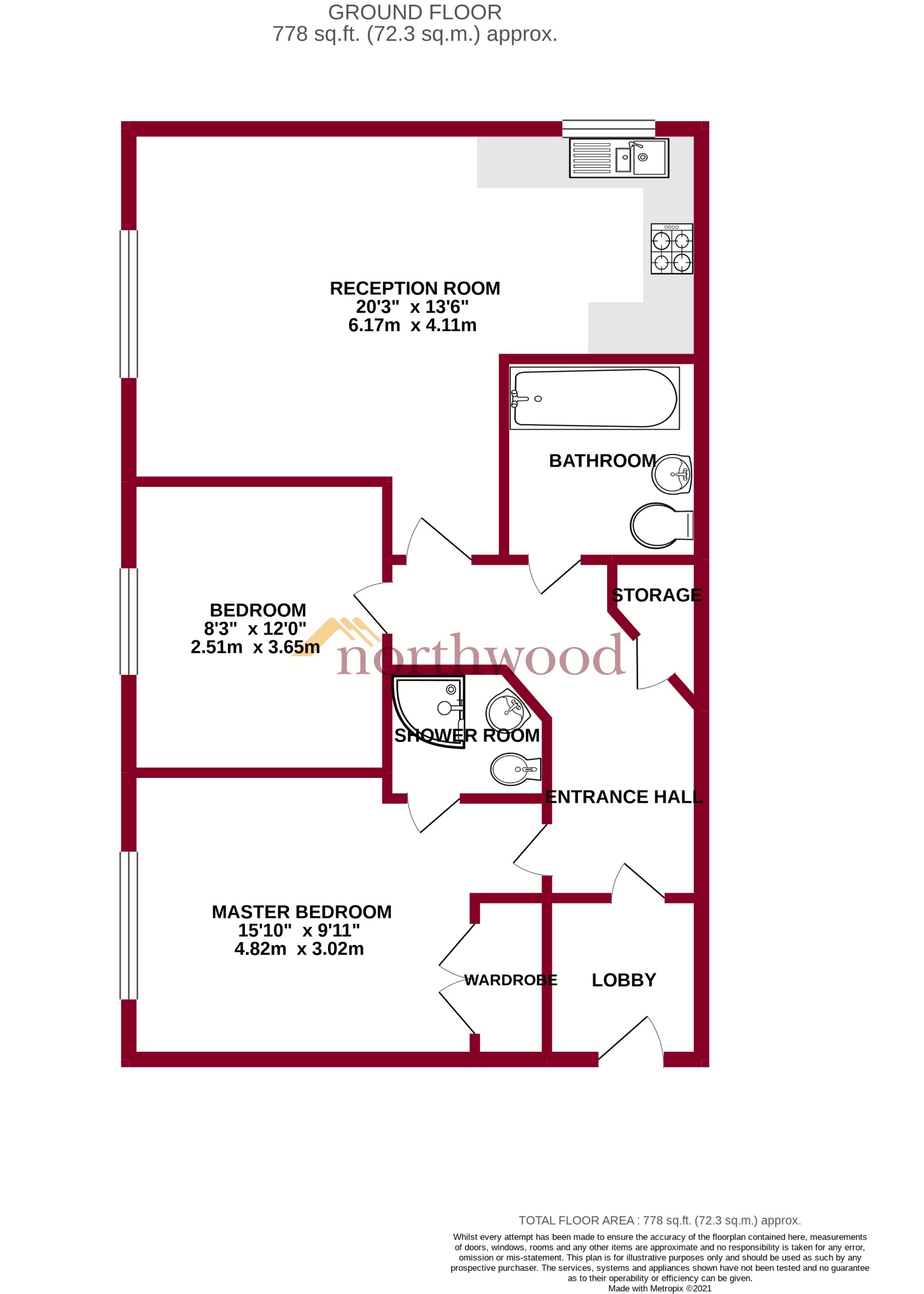 9, Denefield Gardens, Tilehurst floorplan