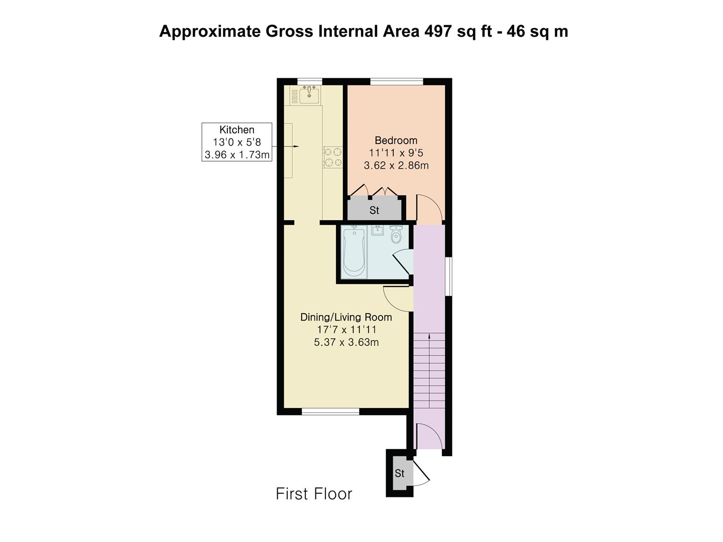 38, Willowmead, Hertford floorplan