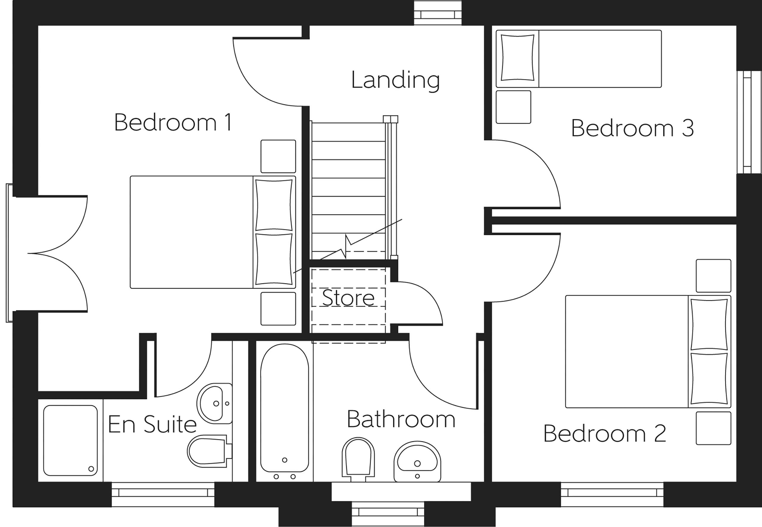 207, Croftside, Stirling floorplan