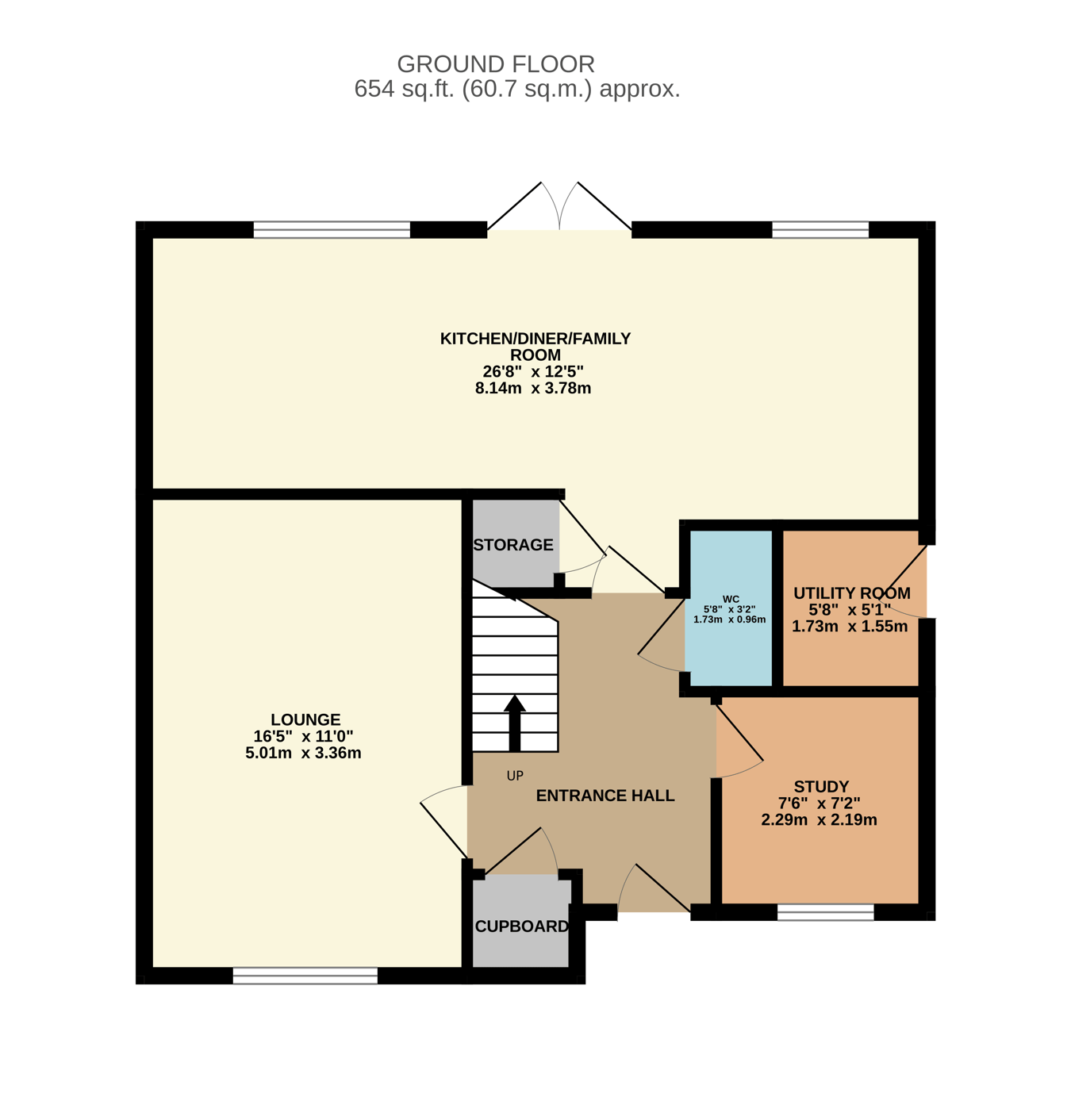 25, Nova Close, Northampton floorplan