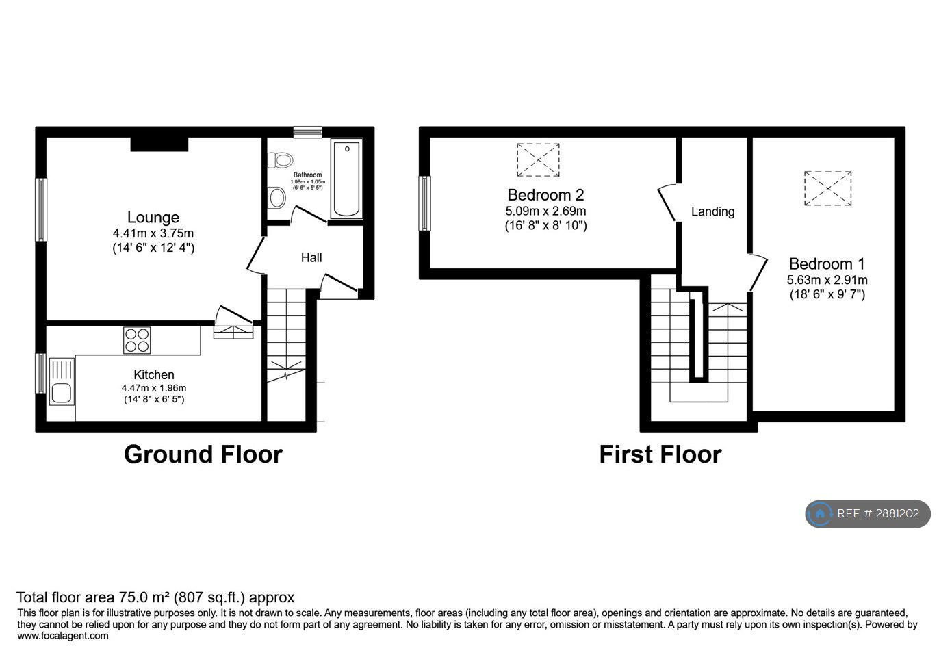Flat, Carmen Sylva Rd, Llandudno floorplan