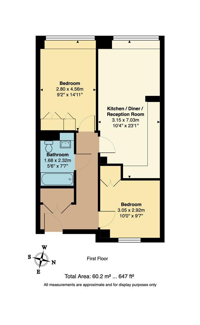 Flat 15, The Textile Building 31A, Chatham Place, London floorplan