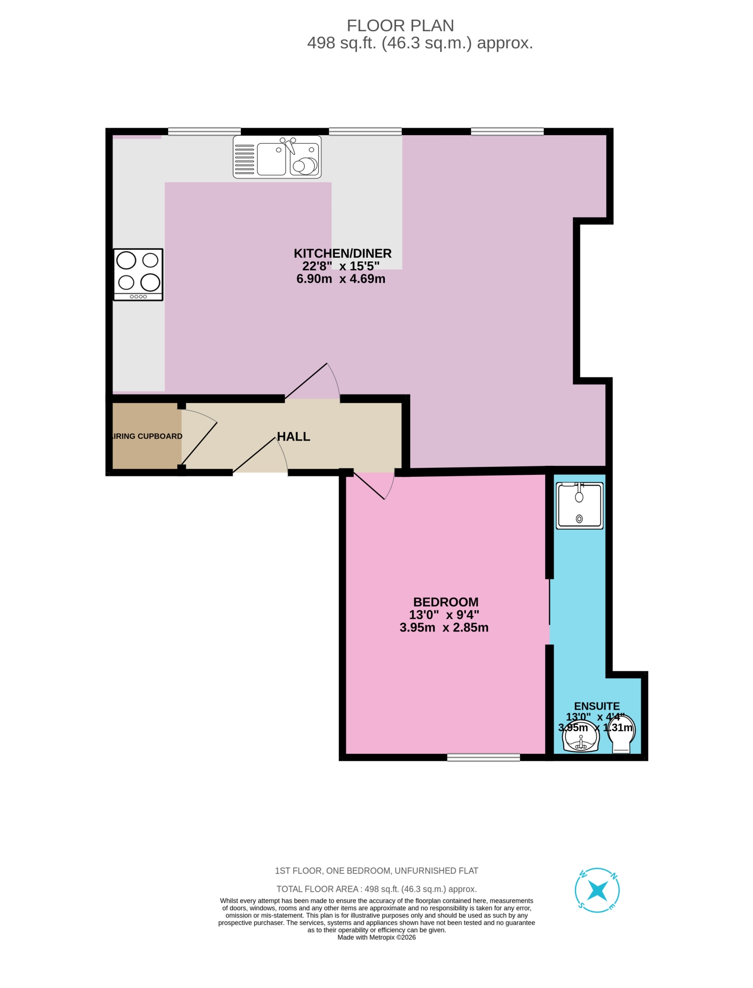 4A, The Crescent, Selby floorplan