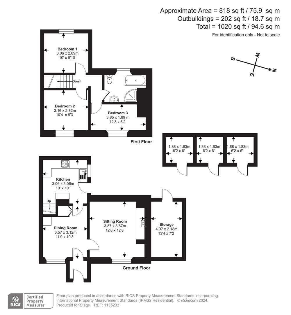2 Bennacott Cottages, Launceston floorplan