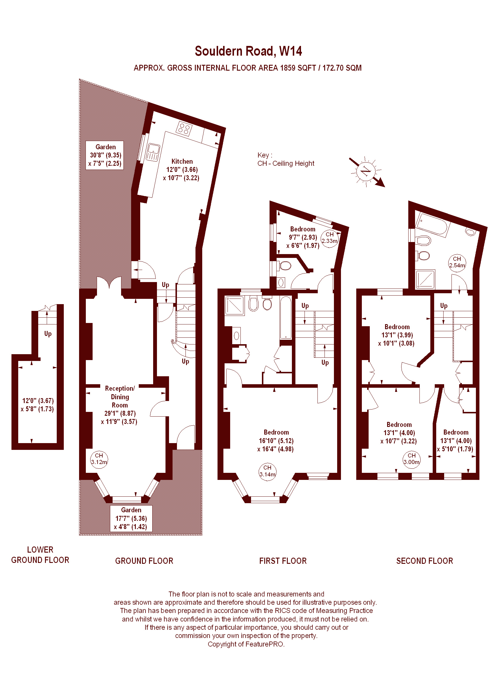 6, Souldern Road, London floorplan