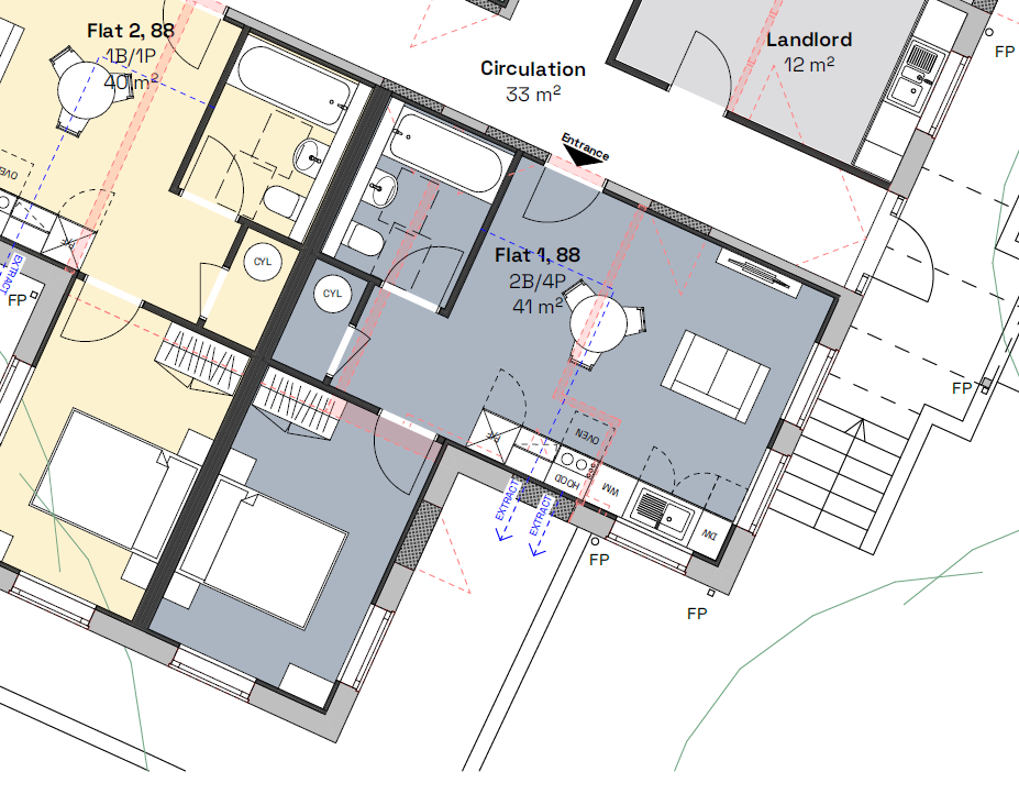 Apartment 1, 88, Park Road, Barnsley floorplan