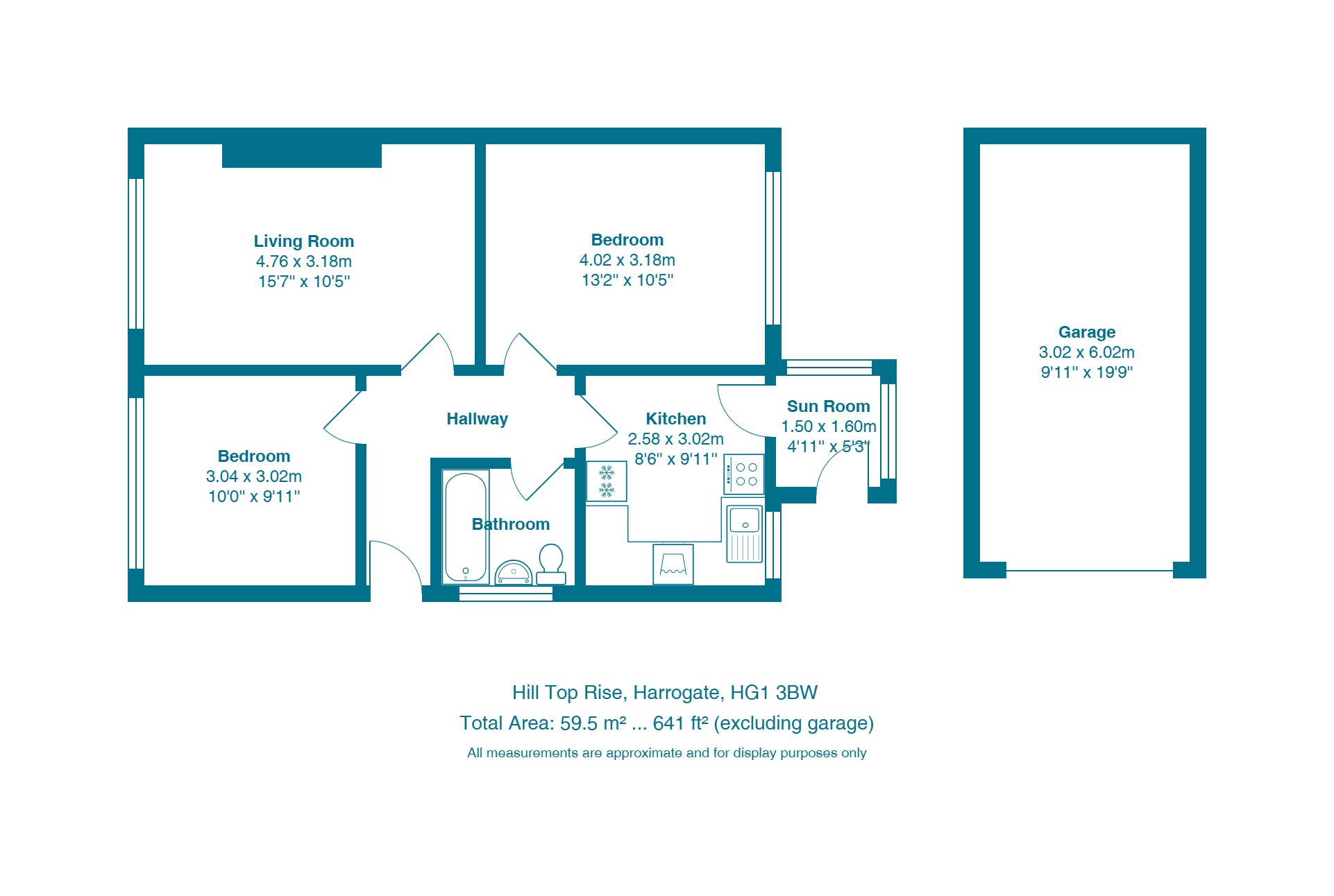 5, Hill Top Rise, Harrogate floorplan