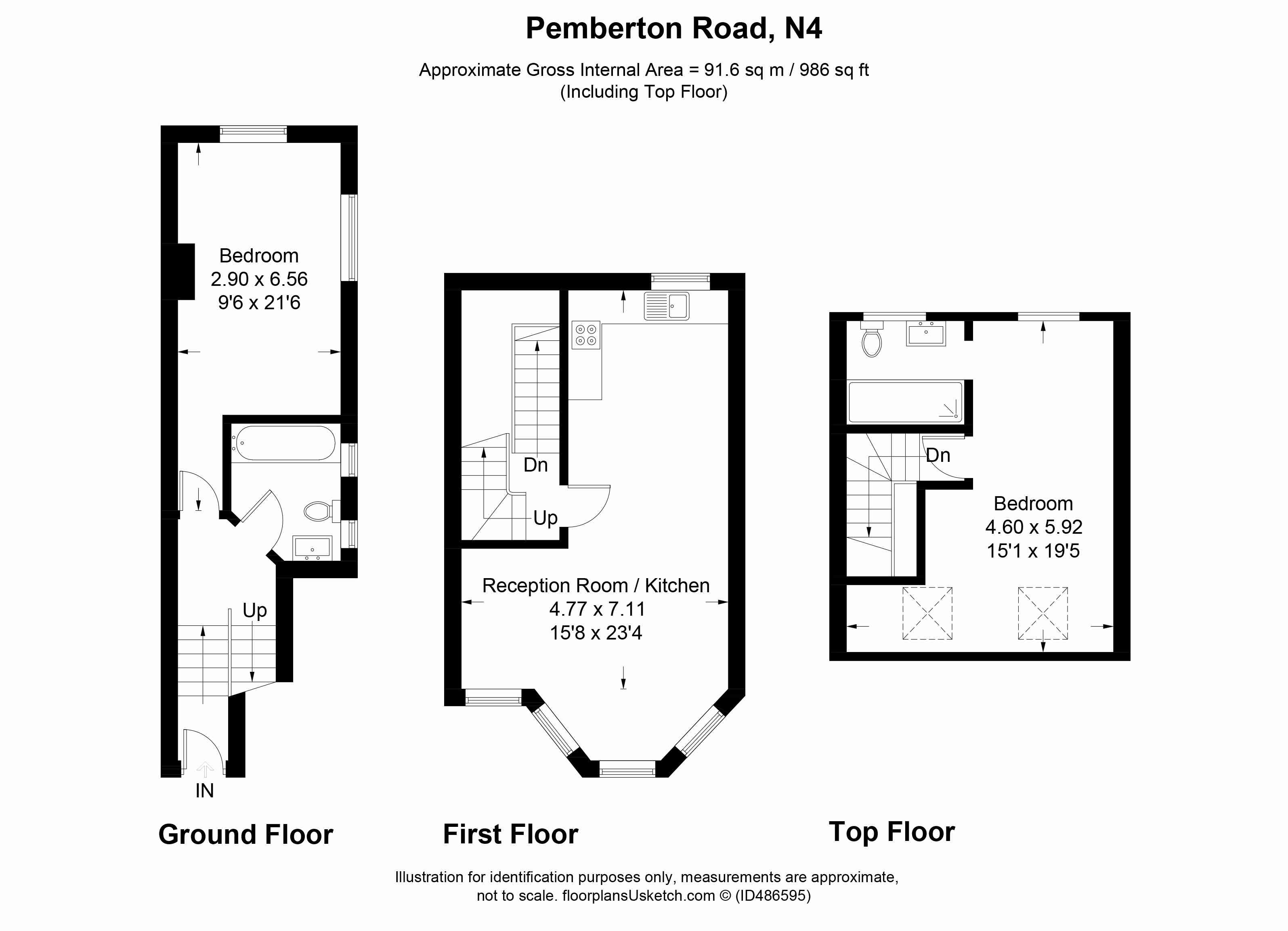 2 Bedrooms Flat for sale in Pemberton Road, London N4