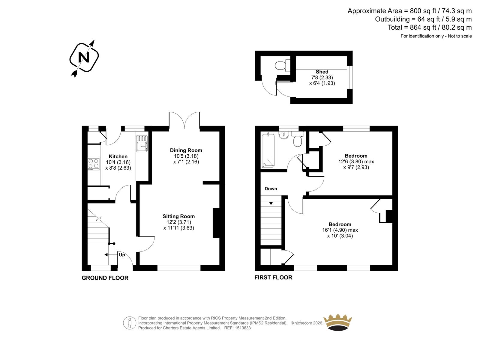 60, Green Crescent, Hampshire floorplan