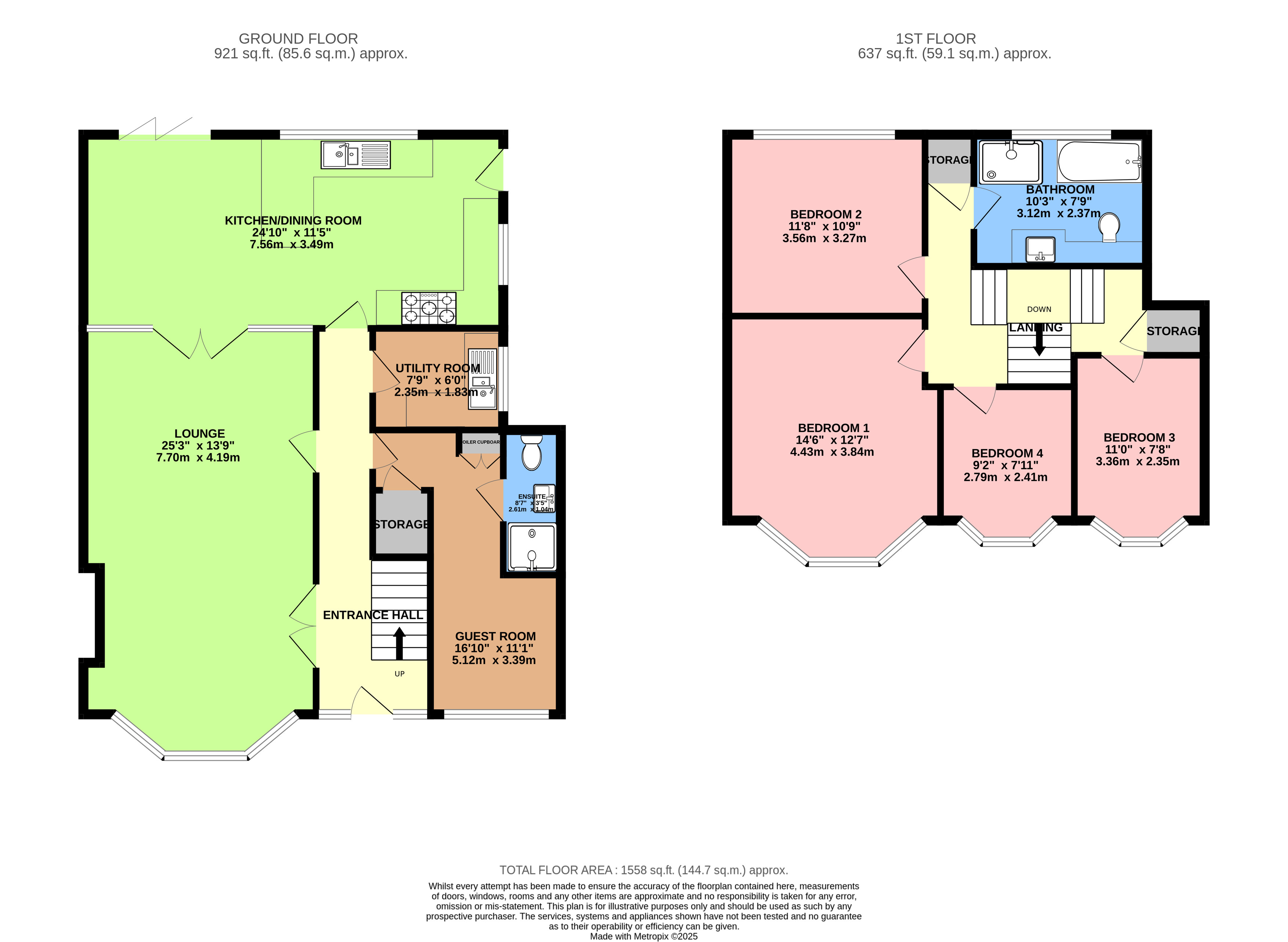 127, Browning Road, Middlesex floorplan