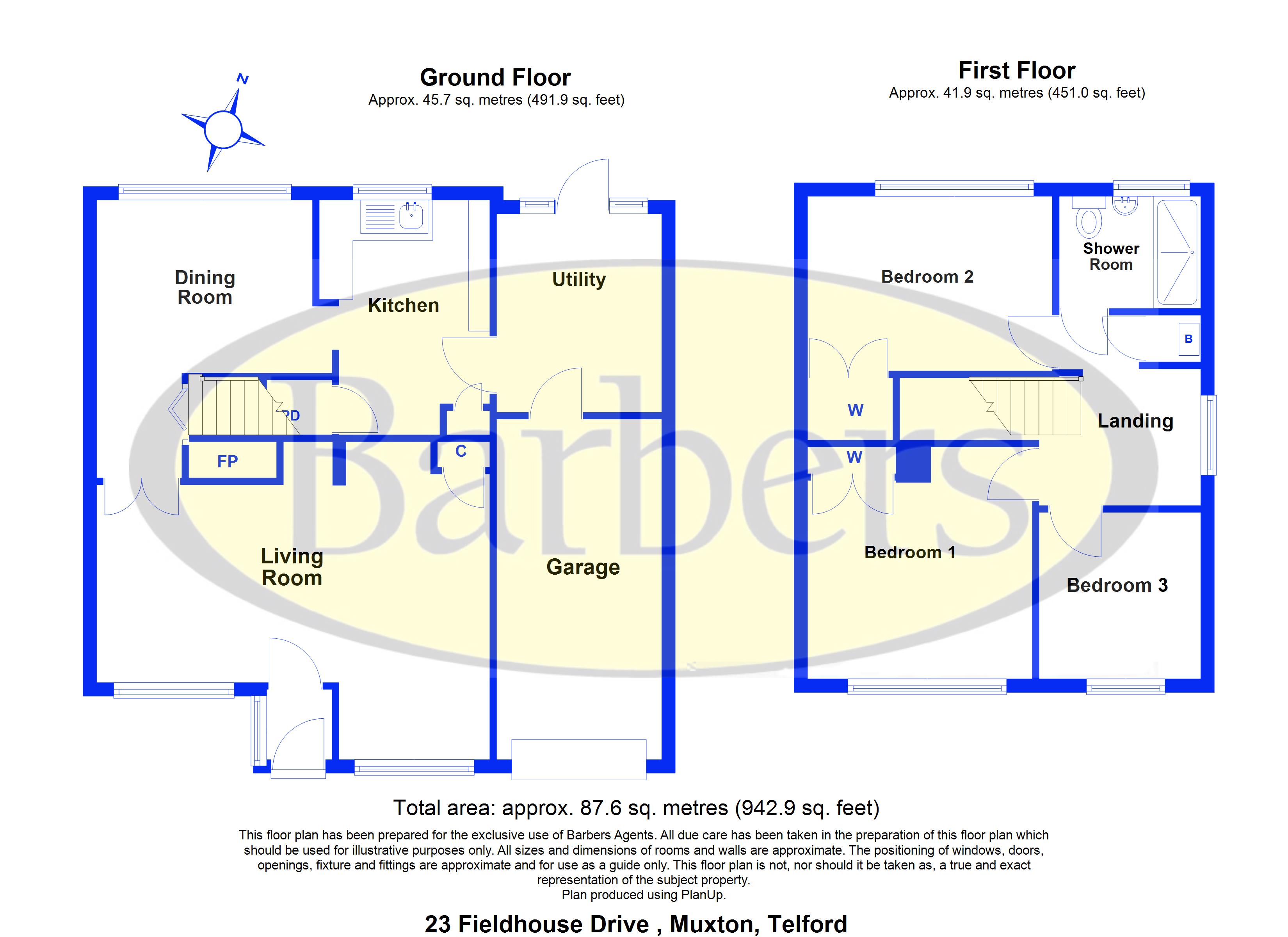 23, Fieldhouse Drive, Telford floorplan