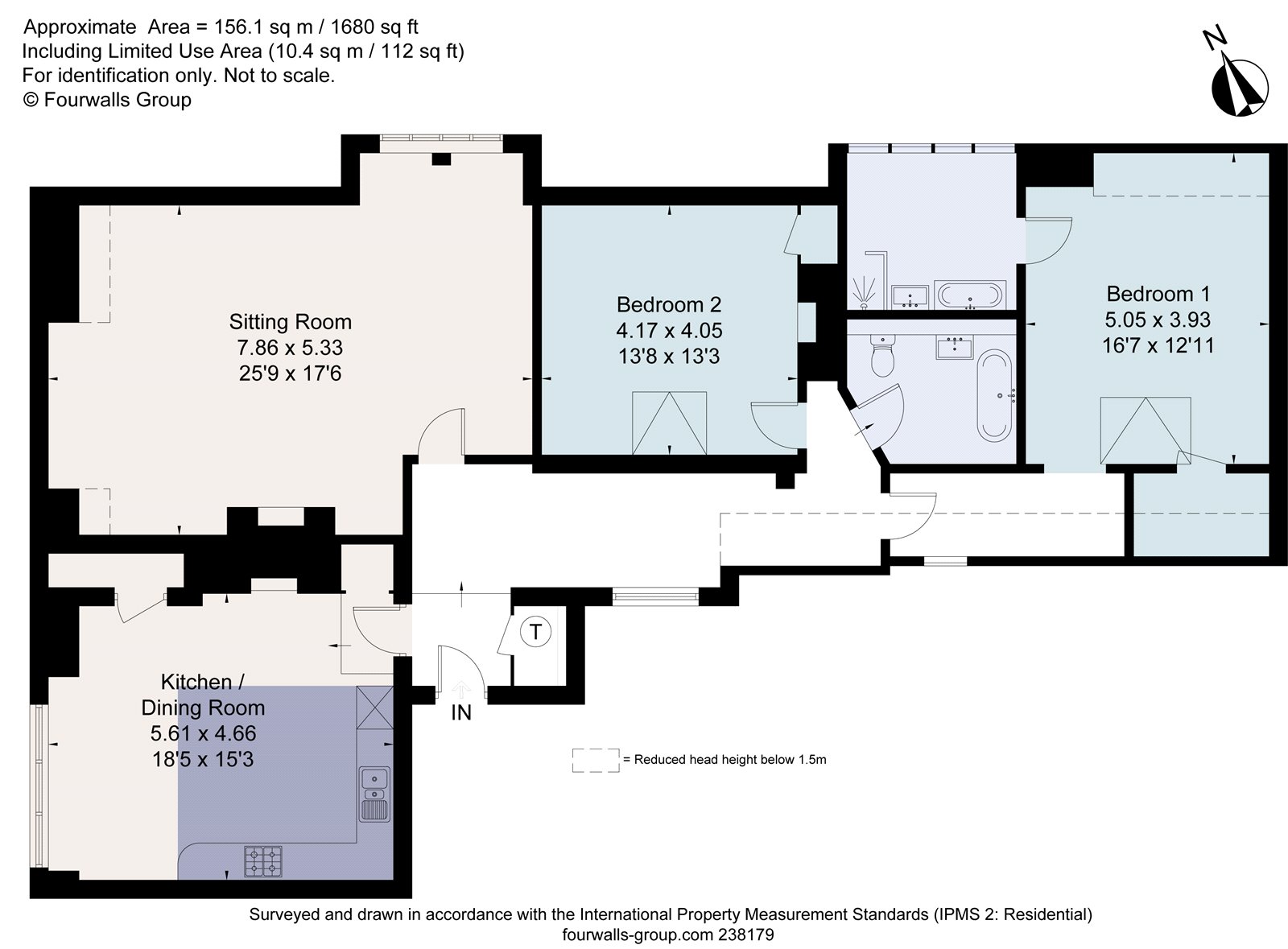 The Mansion, Balls Park, Hertford SG13, 2 bedroom flat for sale