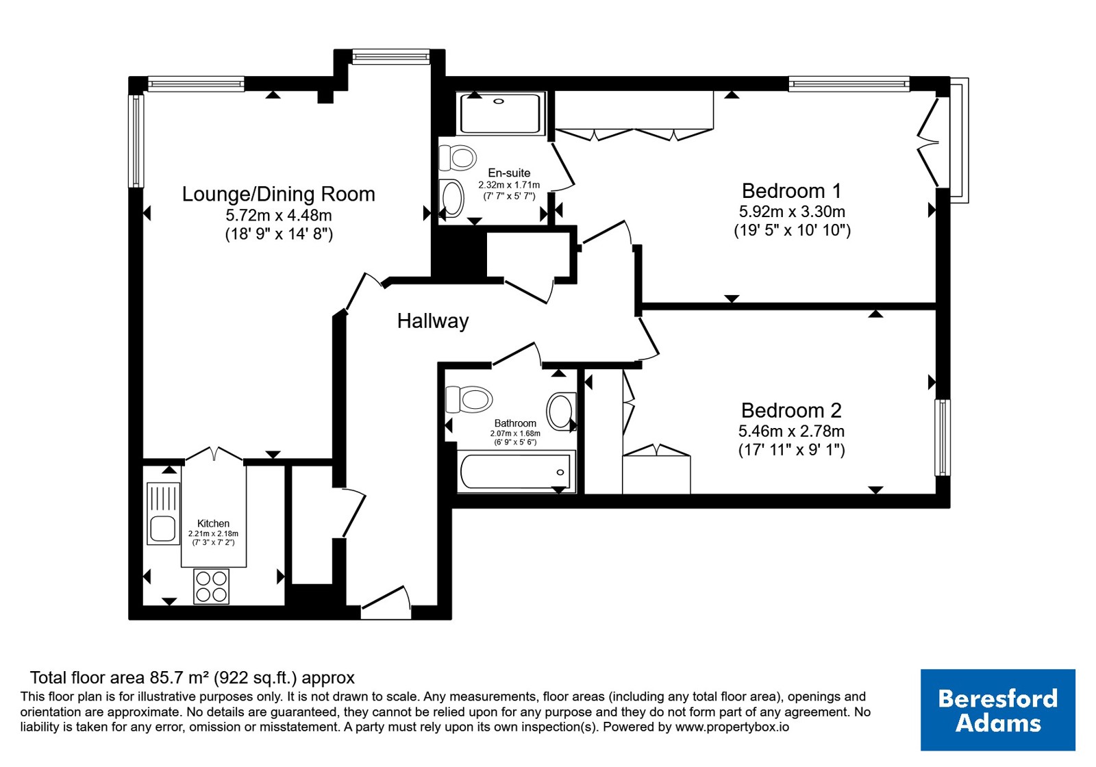 Apartment 53, Forest Court,, Union Street, Cheshire floorplan