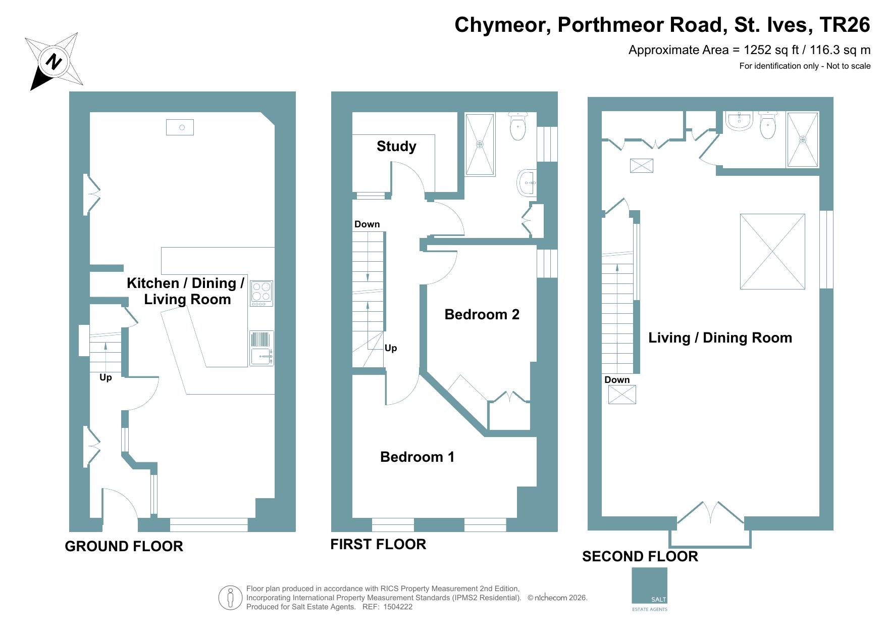 Chymeor, Porthmeor Road, St Ives floorplan