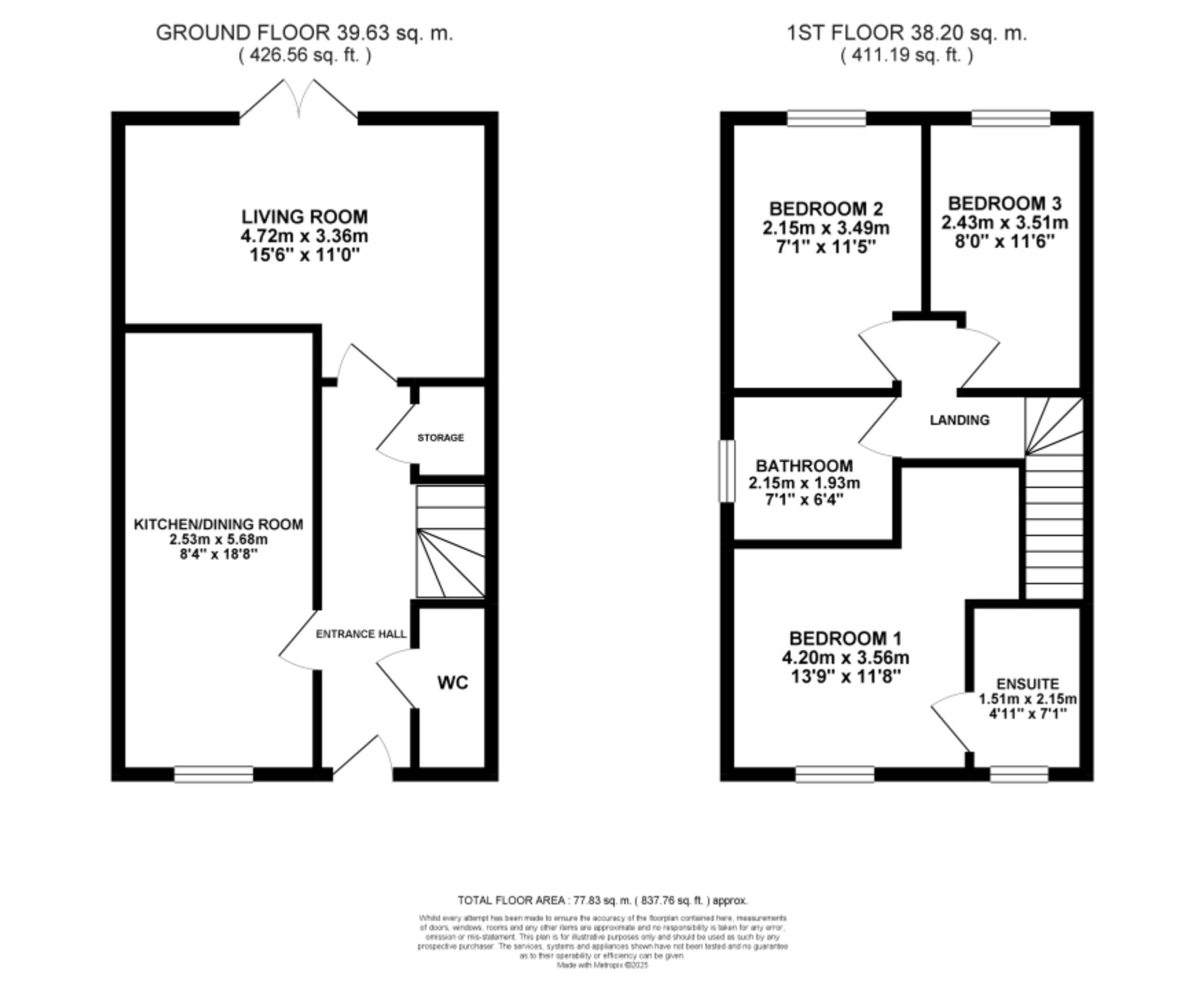 Plot 190 The Drayton, Baldwins Gate Grange, Newcastle Under Lyme floorplan