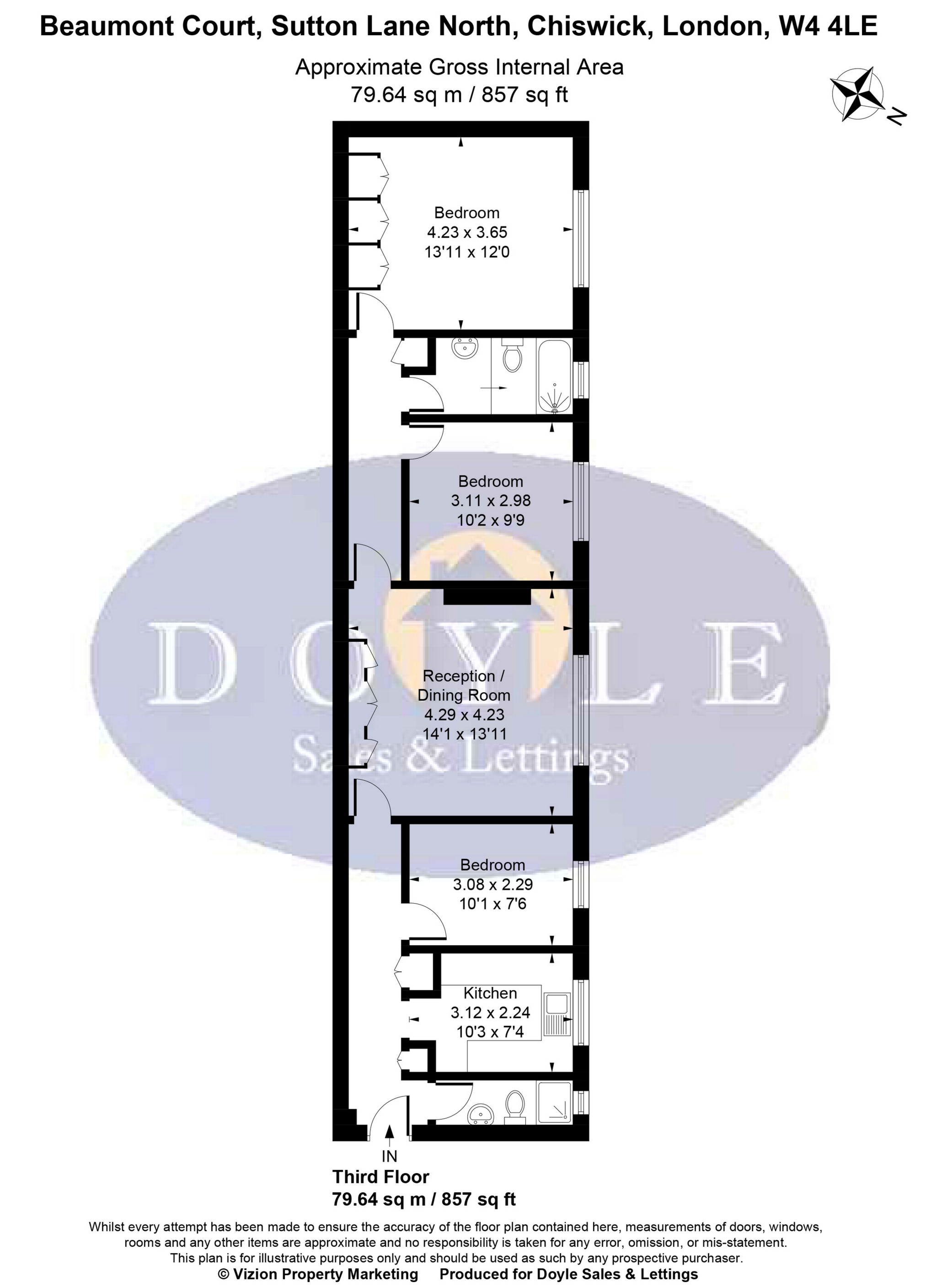 30 Beaumont Court, Sutton Lane North, London floorplan