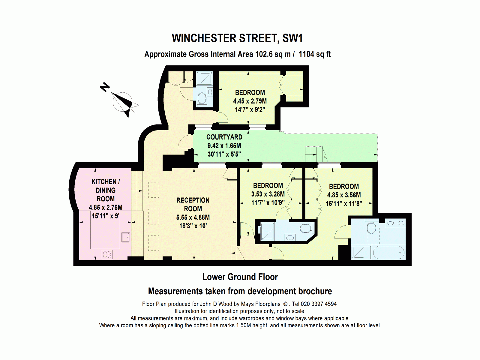 Lower Ground, 30, Winchester Street, London floorplan
